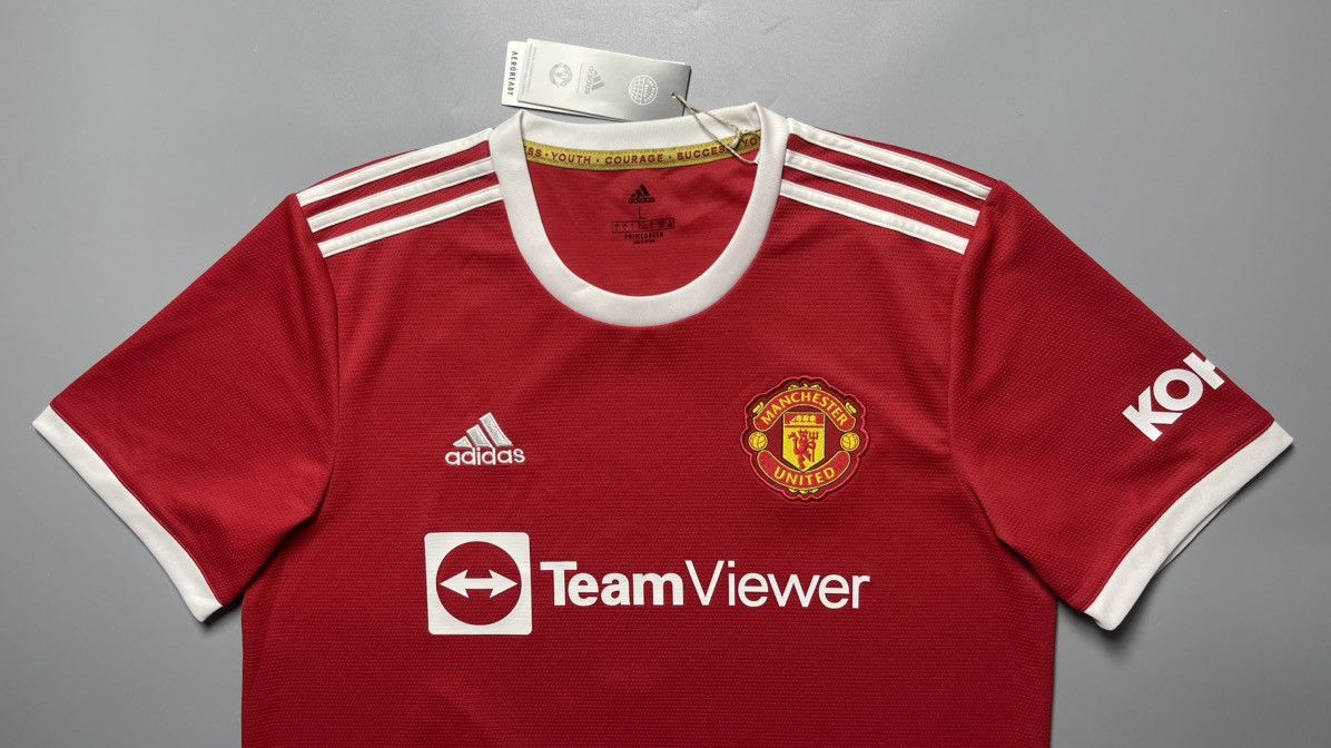 Vintage MAN UNITED ADIDAS 2021/2022 SOCCER HOME JERSEY #10 RASHFORD Size US L / EU 52-54 / 3 - 3 Thumbnail