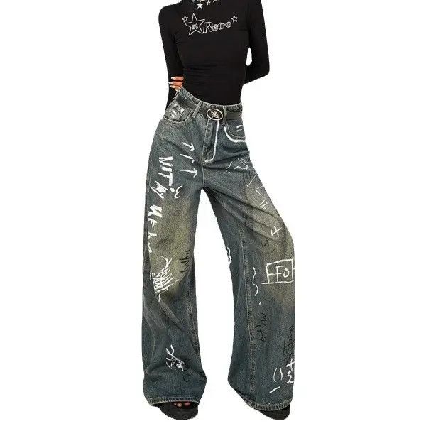 Japanese Brand Loose casual wide leg jeans Size US 30 / EU 46 - 5 Thumbnail
