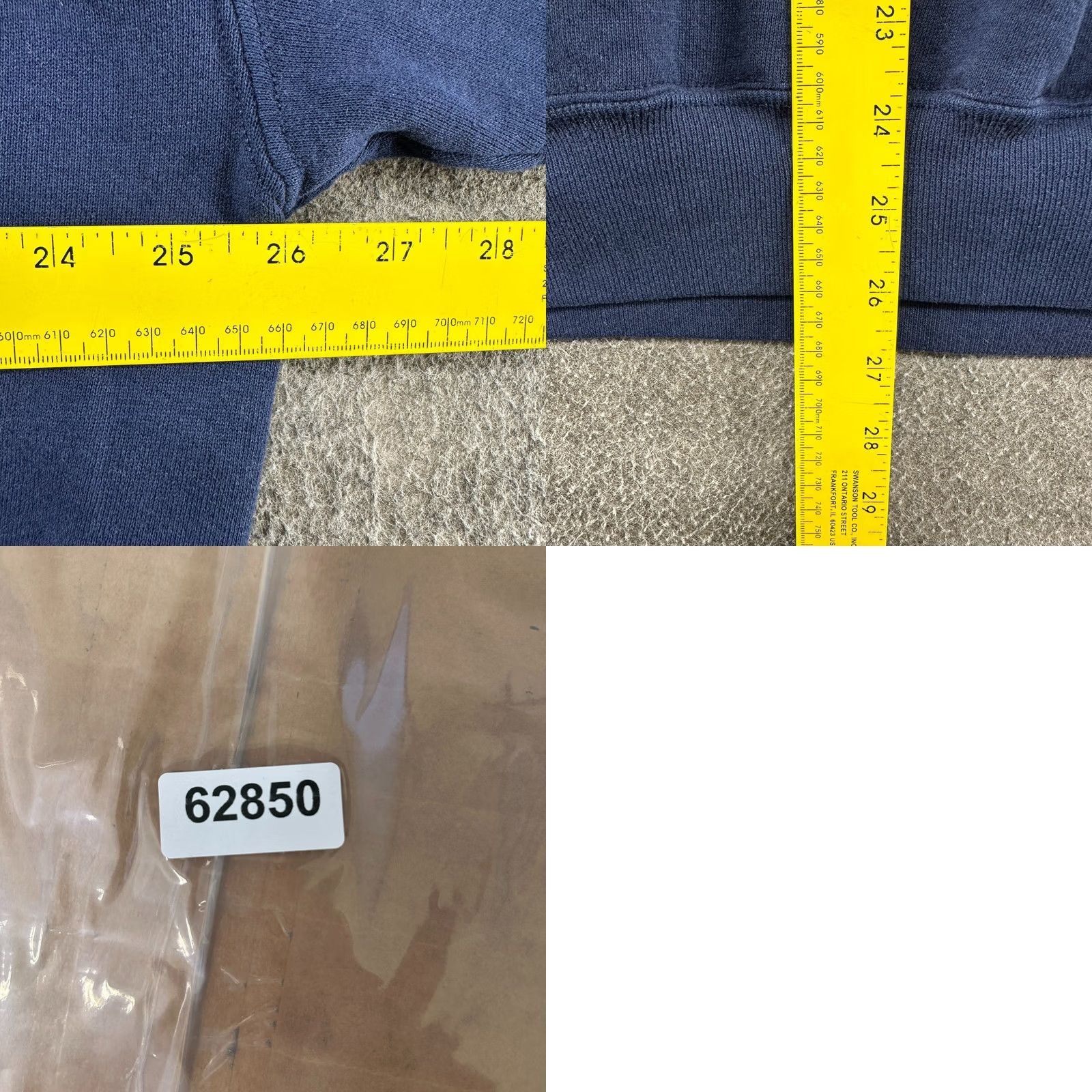 Russell Athletic VINTAGE Russell Hoodie Mens 2XL Blue Navy Pullover Cotton Blend Boxy Y2K Size US XXL / EU 58 / 5 - 9 Thumbnail