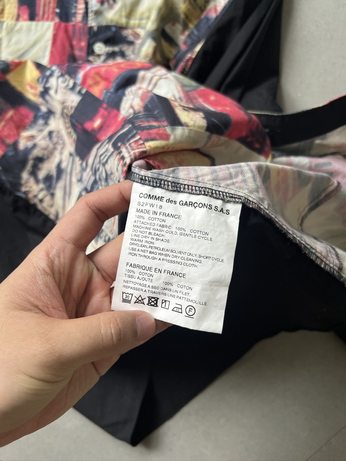 Comme des Garcons SHIRT × Supreme AW18 Supreme Comme Des Garcons SHIRT Patchwork Button Up Size US L / EU 52-54 / 3 - 5 Thumbnail