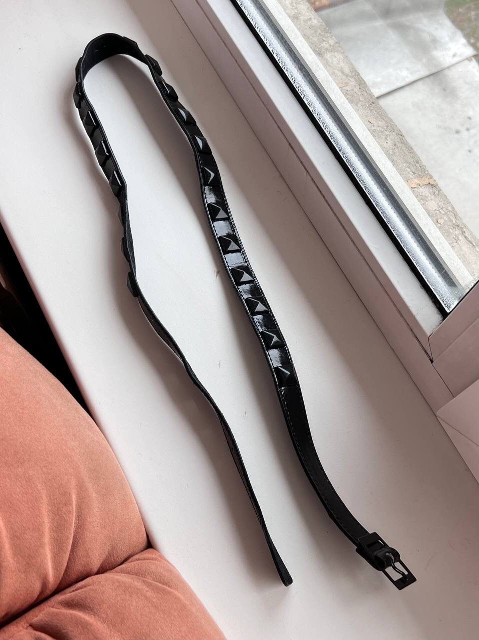 CABANE de ZUCCa × Japanese Brand Vintage Japanese Brand Cabane De Zucca Studded Black Belt Size 36 - 8 Thumbnail