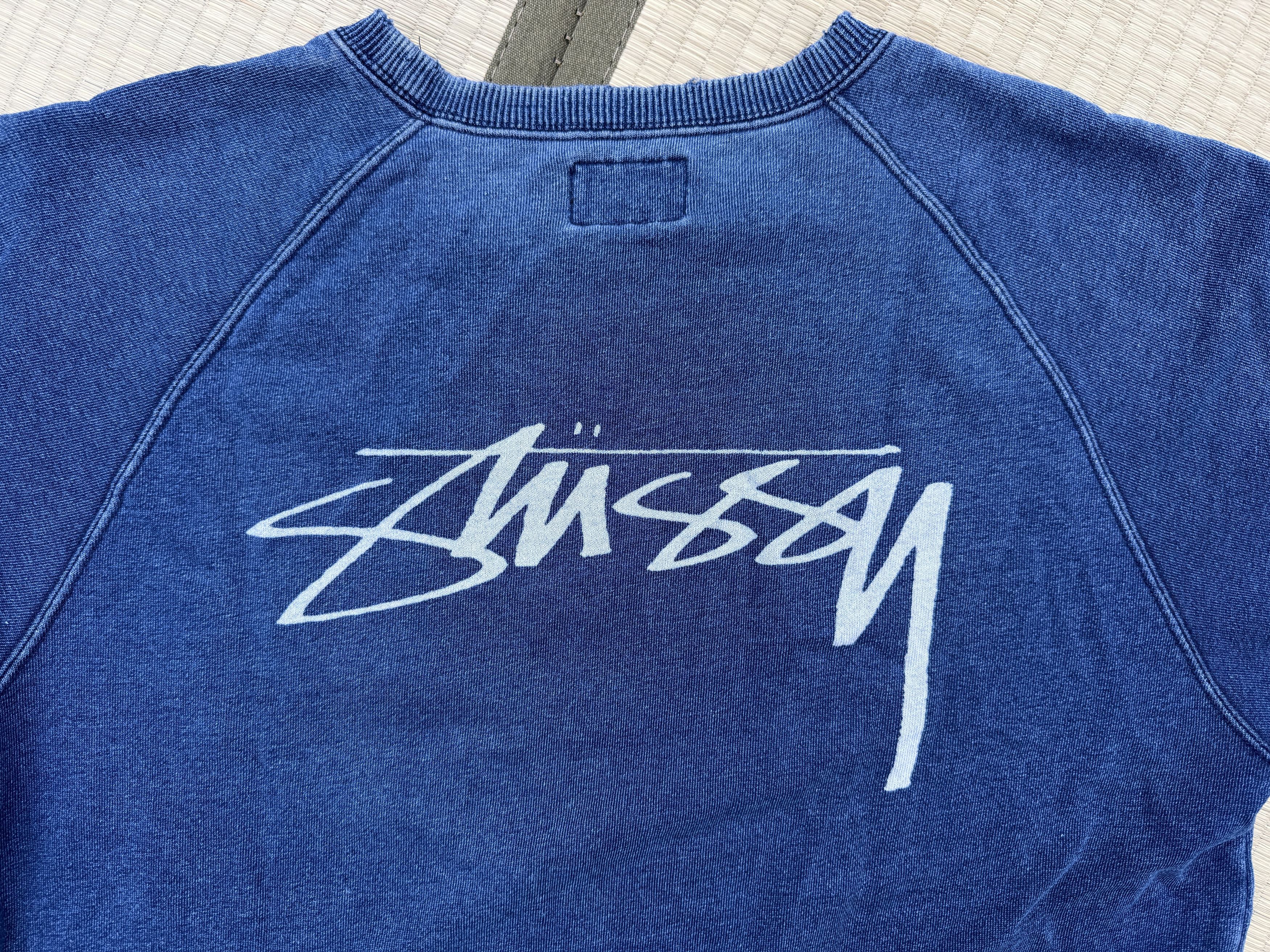 Stussy Indigo SS Crewneck Size US M / EU 48-50 / 2 - 7 Thumbnail