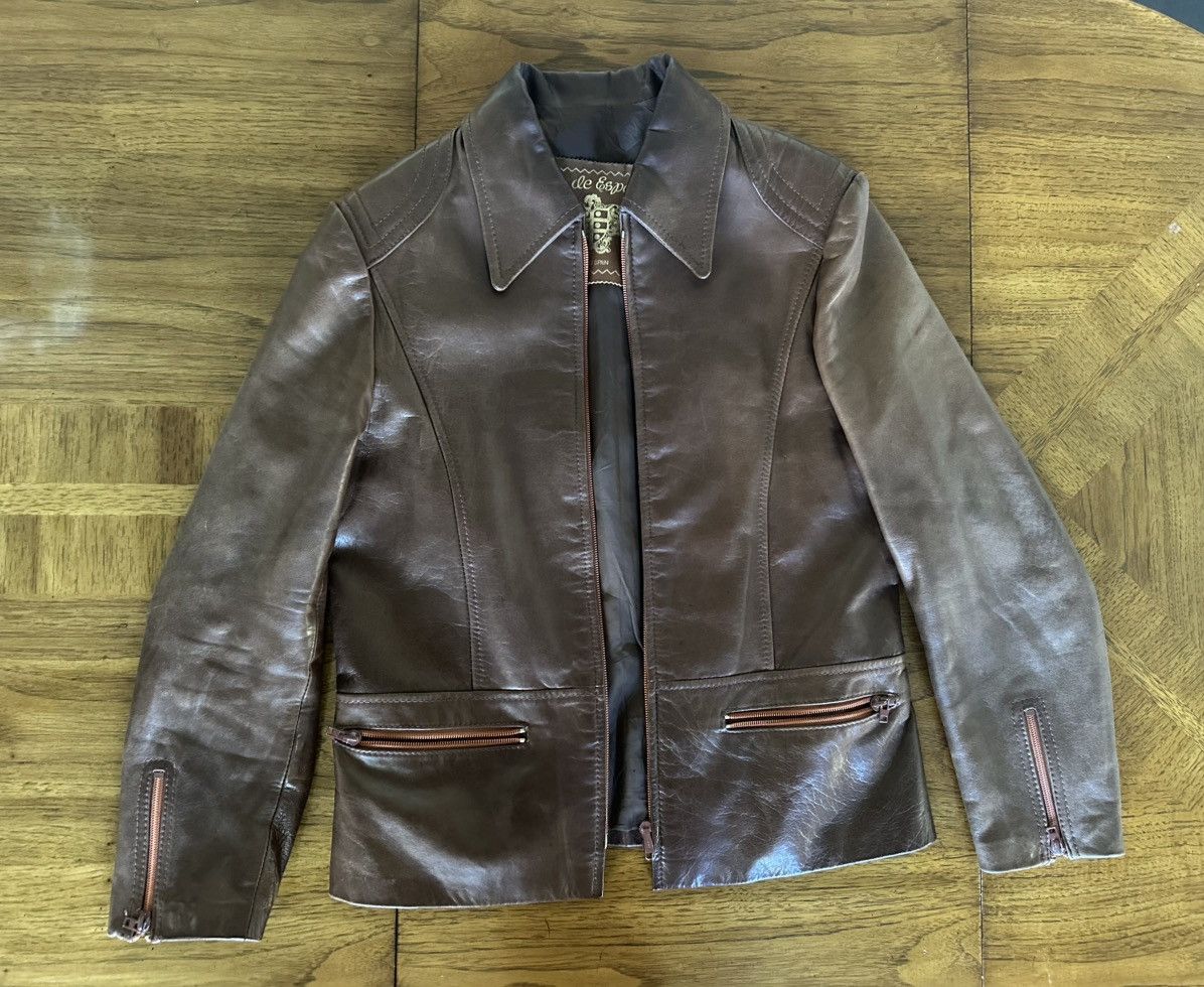 Other Collared Leather Jacket (Goya de España) Size US M / EU 48-50 / 2 - 1 Thumbnail