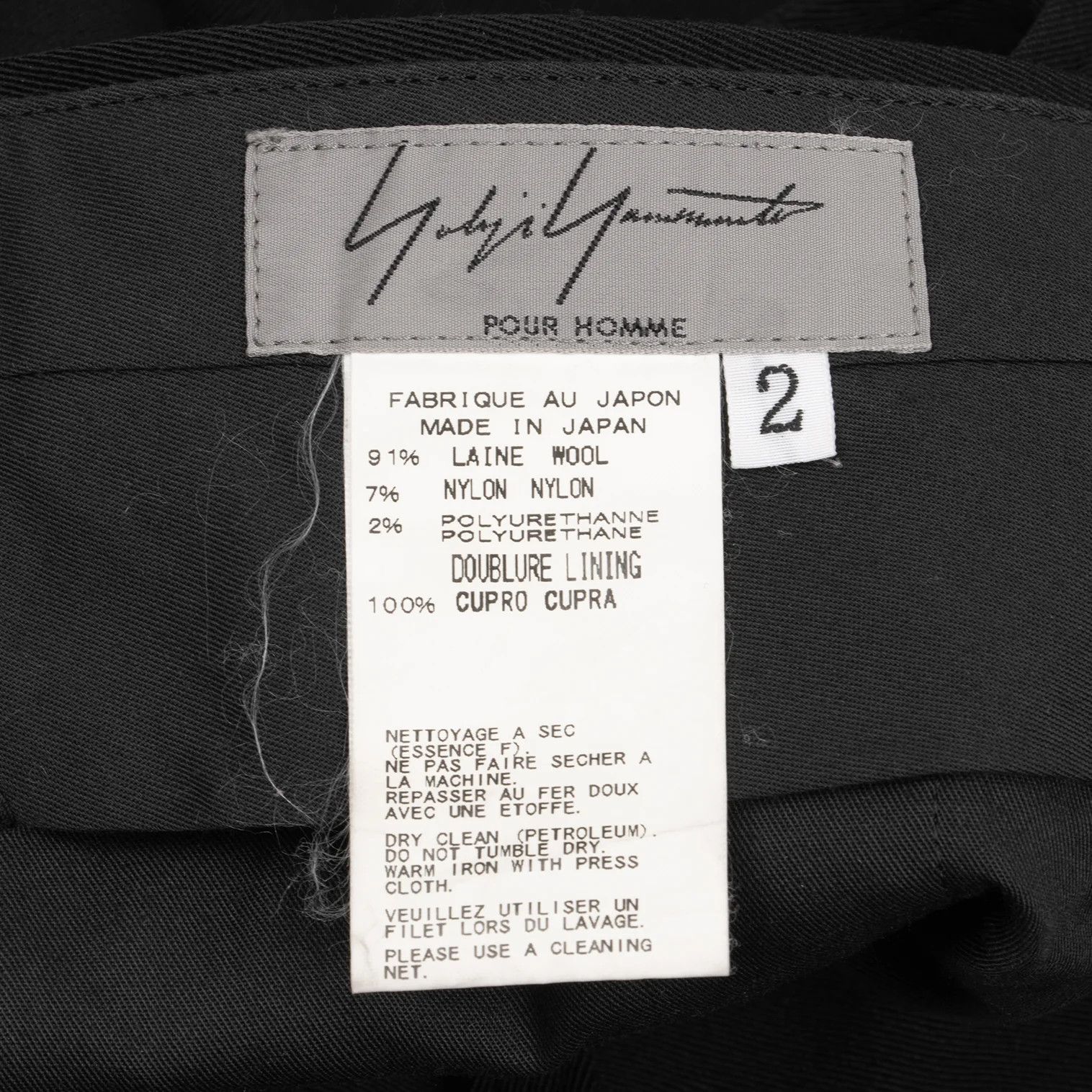Yohji Yamamoto Yohji Yamamoto Wool Tuck Straight Pants Size US 32 / EU 48 - 11 Thumbnail