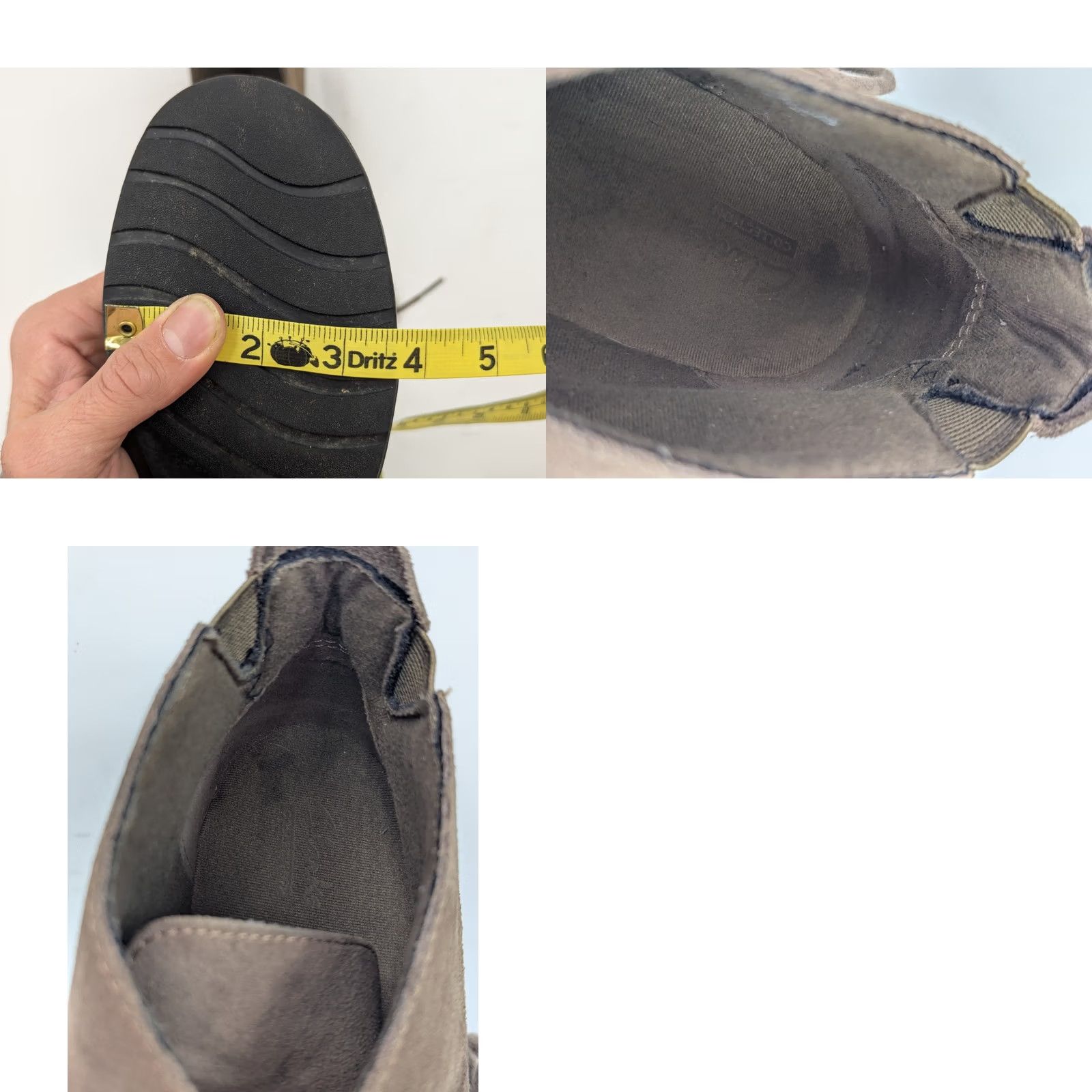 Clarks Clarks Nikki Class Taupe Suede Leather Moccasin Ankle Booties Women 7M Brown EUC Vintage No Shirt? No, keep structure Size ONE SIZE - 10 Thumbnail