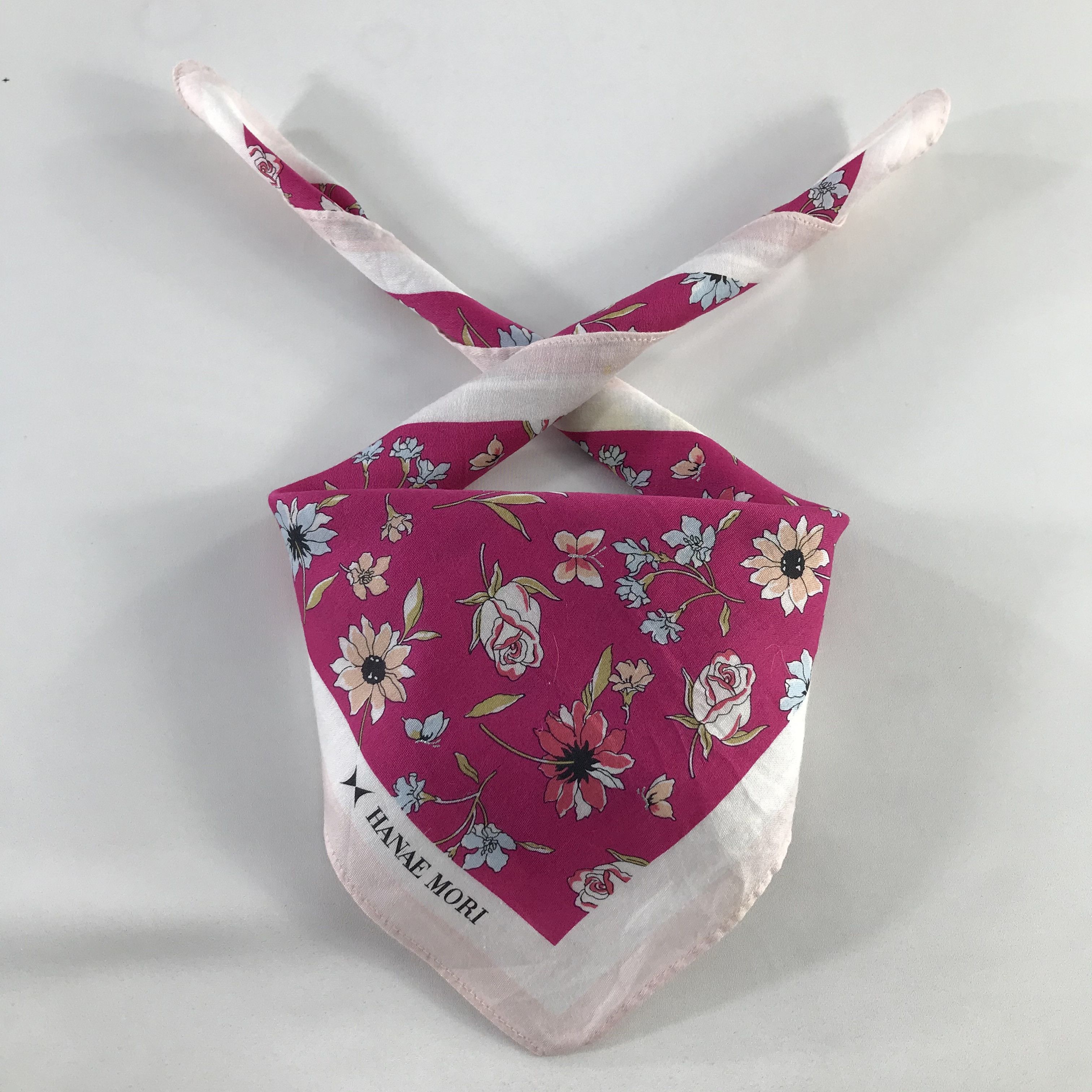 Hanae Mori × Vintage Hanae Mori Bandana / Handkerchief / Neckerchief - S682 Size ONE SIZE - 3 Thumbnail