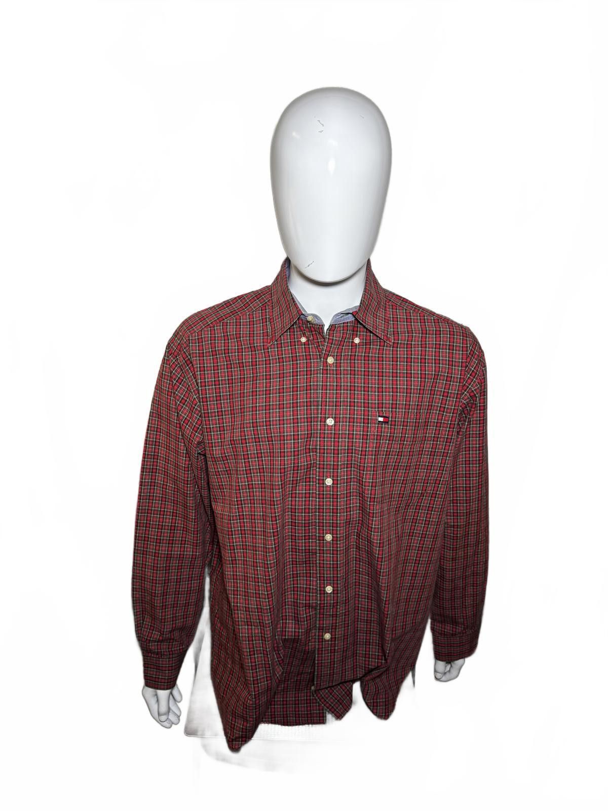 Tommy Hilfiger Tommy Hilfiger Red Checked Long Sleeve Shirt Size US L / EU 52-54 / 3 - 2 Thumbnail