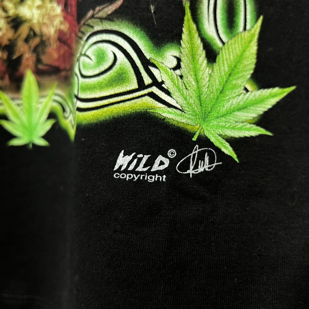 Bob Marley × Vintage Vintage WILD “Most Wanted” Weed Bob Marley Style T shirt tee Size US M / EU 48-50 / 2 - 10 Thumbnail