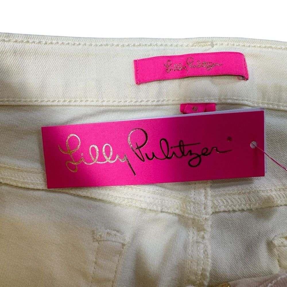 Lilly Pulitzer NWT New $178 Lilly Pulitzer South Ocean High-Rise Lemon Mer Size 30" / US 8 / IT 44 - 8 Thumbnail
