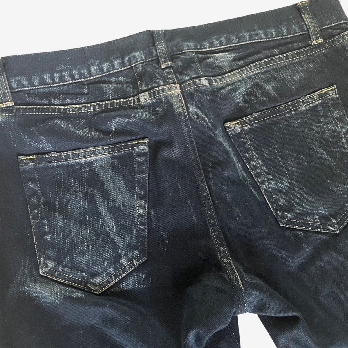 Hedi Slimane × Saint Laurent Paris *RARE* Saint Laurent Paris DO2 AW14 Bleached Ripped Denim Size US 31 - 11 Thumbnail