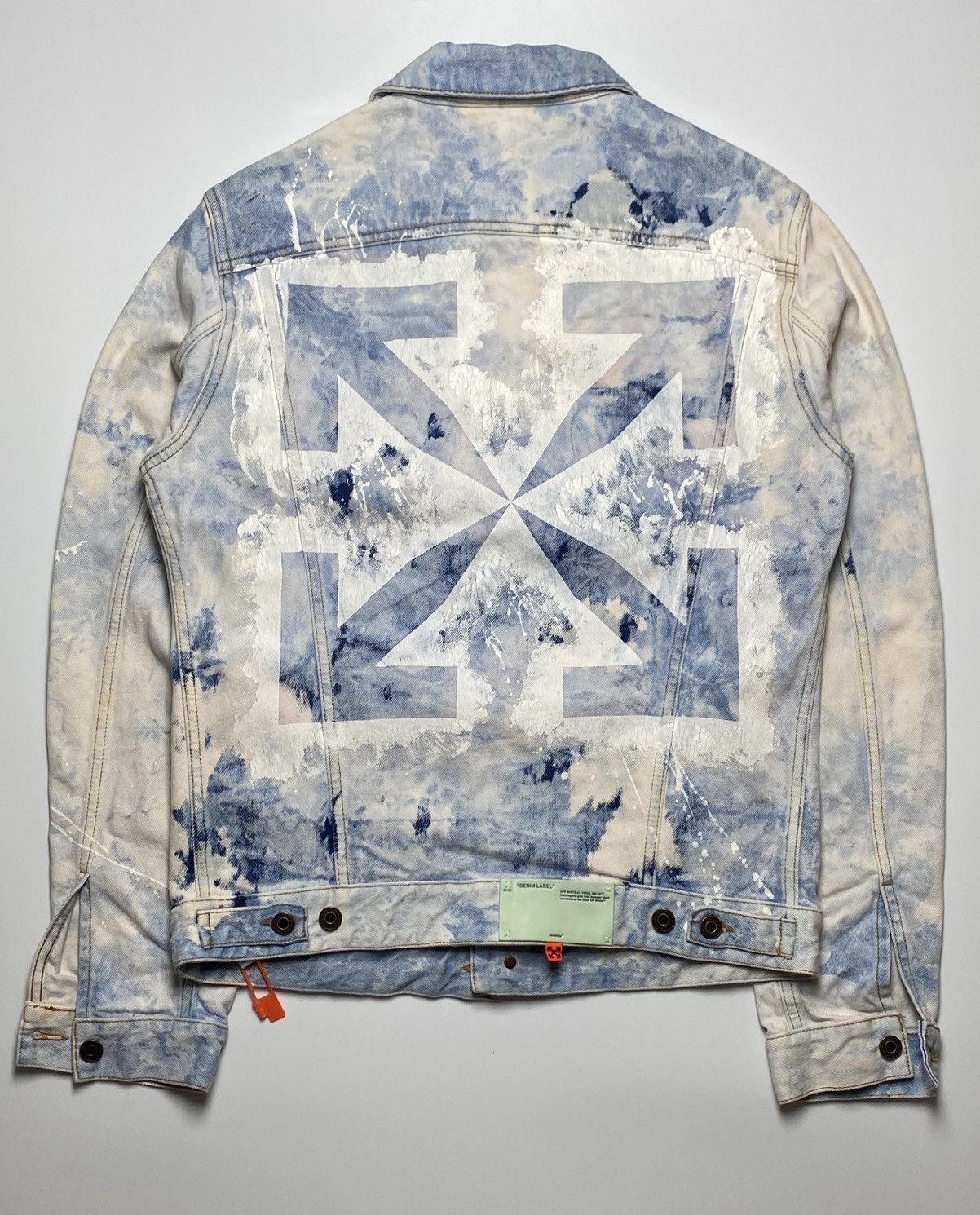 Off-White Off White - Extreme Bleached Arrows Denim Jacket Size US M / EU 48-50 / 2 - 1 Thumbnail