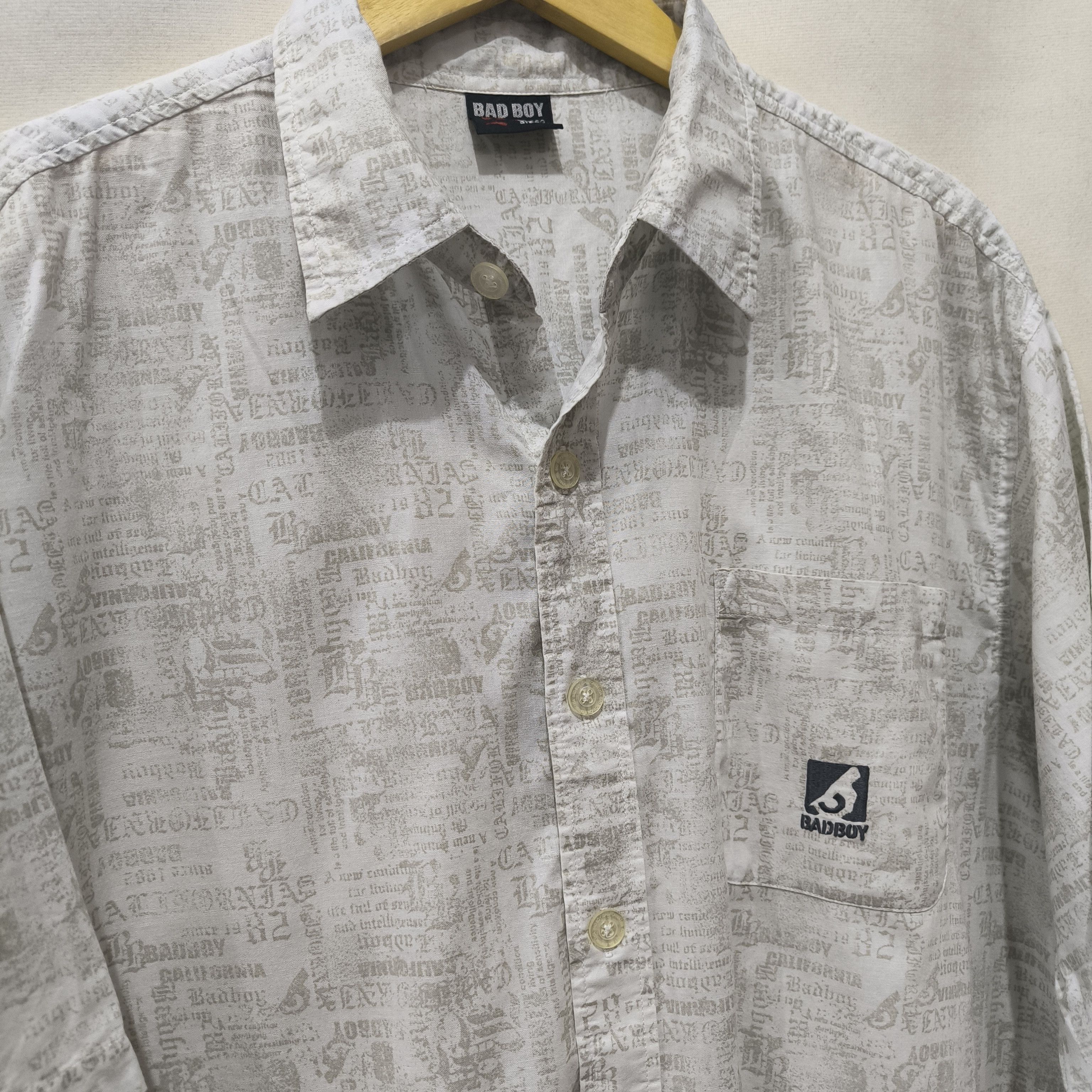 No Fear Y2k Bad boy full print shirt san diego california Size US XXL / EU 58 / 5 - 2 Thumbnail