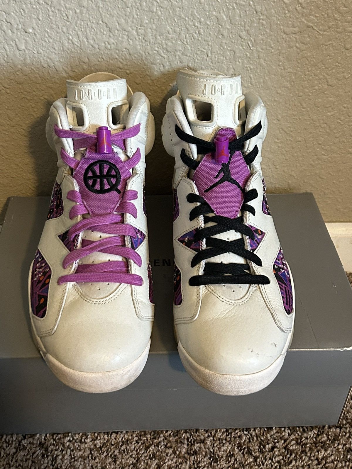 Jordan Brand Air Jordan 6 Retro Quai 54 Purple Size US 10.5 / EU 43-44 - 3 Thumbnail