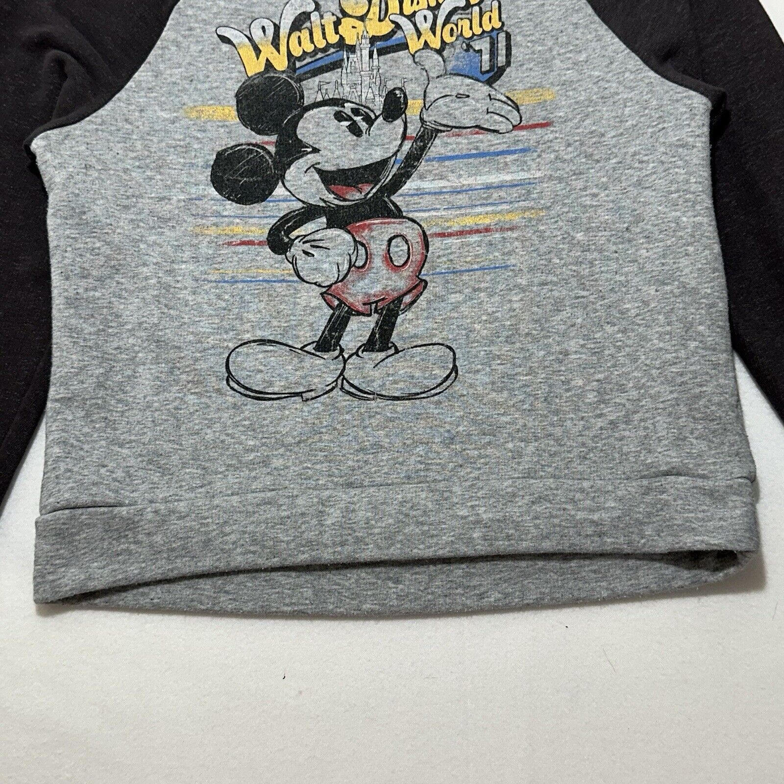 Disney Disney Medium Gray Black Mickey Mouse Crewneck Sweatshirt Size M / US 6-8 / IT 42-44 - 5 Thumbnail