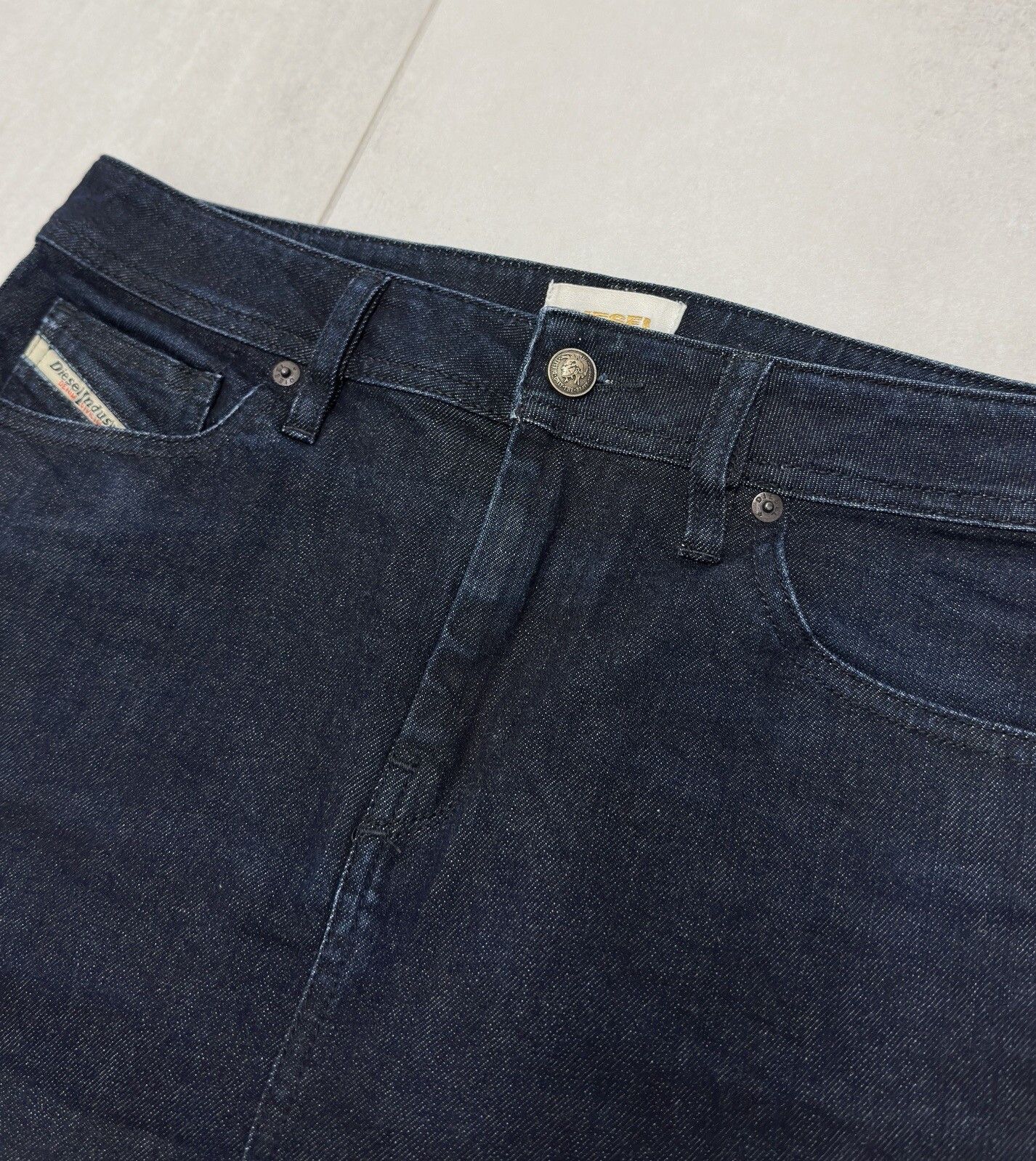 Diesel Vintage Diesel Denim Mini Short Pencil y2k Skirt 2000`s Size 29" - 4 Thumbnail