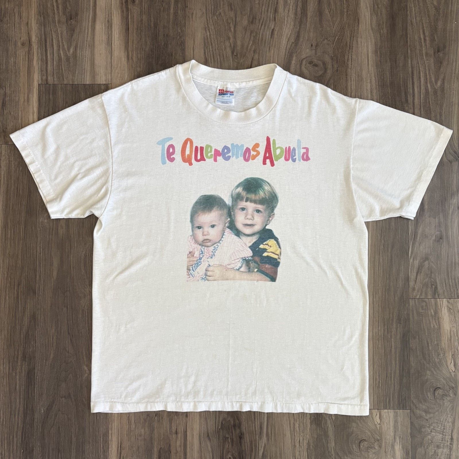 Vintage Vintage Random Baby Photo Portrait Art T-Shirt Men's Size L Size US L / EU 52-54 / 3 - 3 Thumbnail