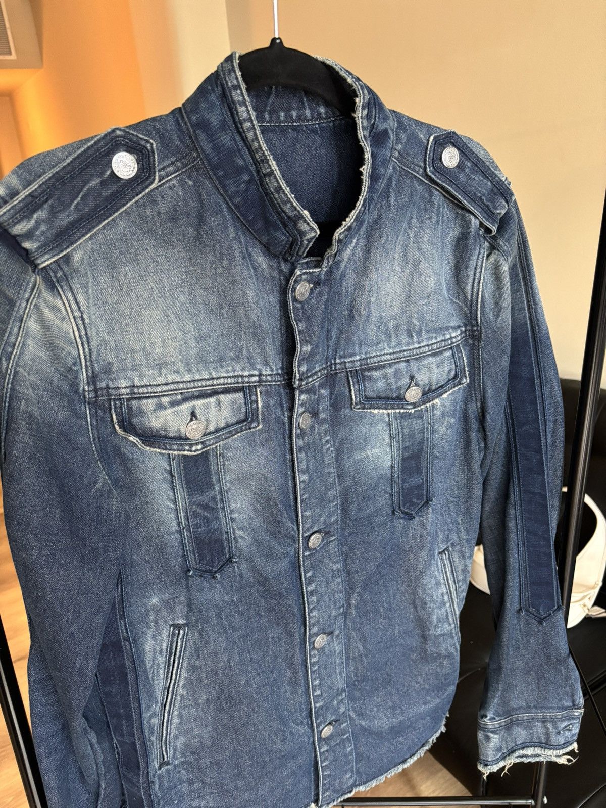 Balmain Balmain Denim Jacket Size Large Size US L / EU 52-54 / 3 - 6 Thumbnail