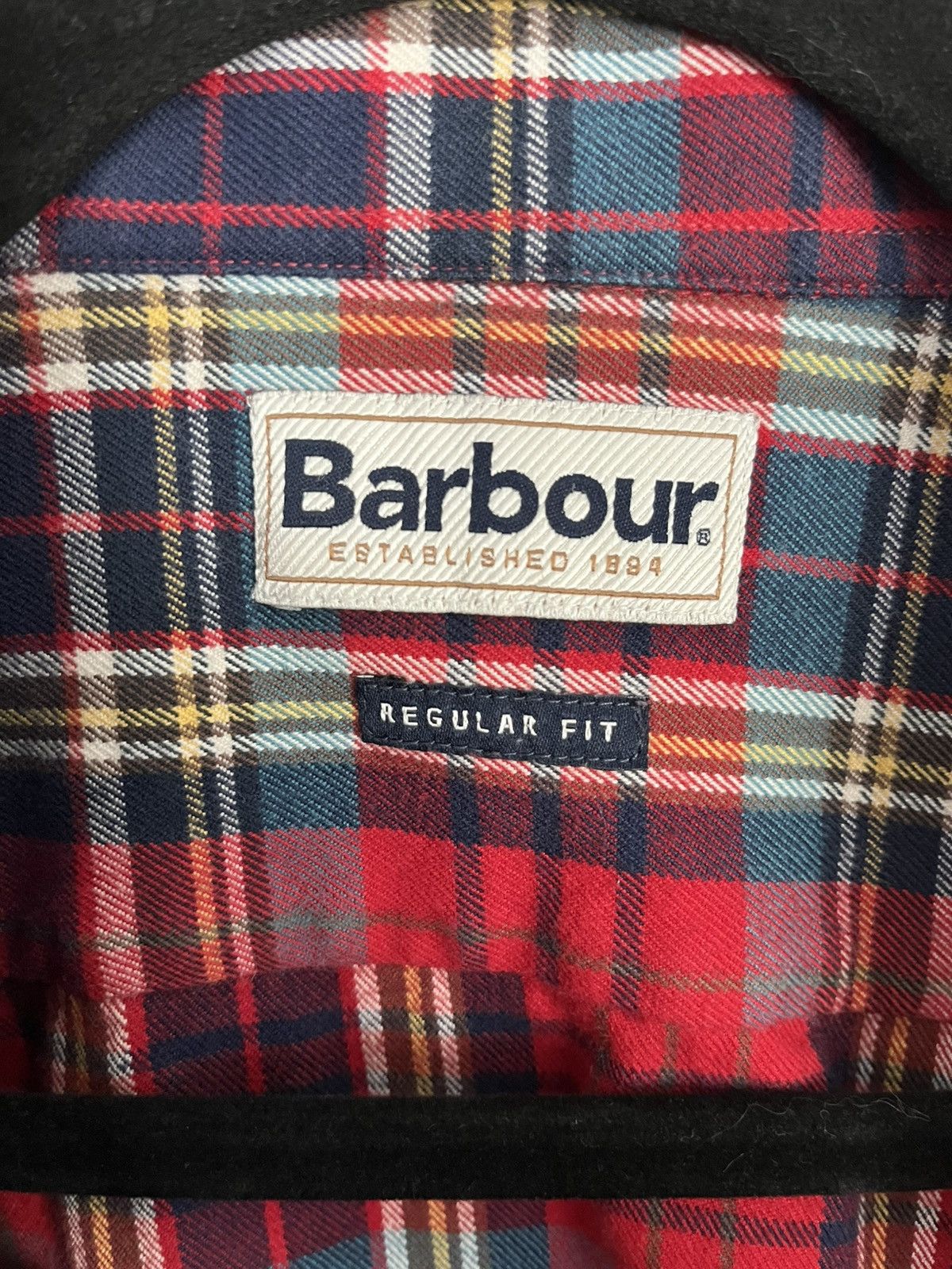 Barbour Barbour XL Red & Blue Plaid Shirt Size US XL / EU 56 / 4 - 5 Thumbnail