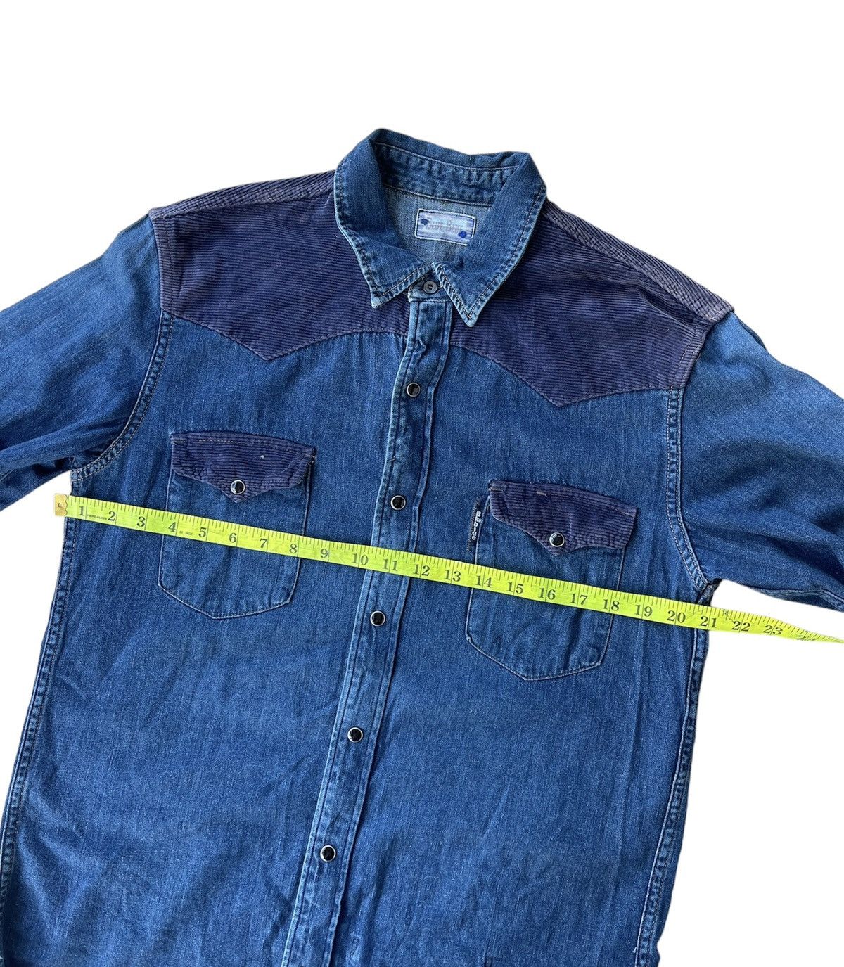 Blue Blue Japan Vintage Blue Blue Japan denime westren shirt Size US M / EU 48-50 / 2 - 18 Thumbnail