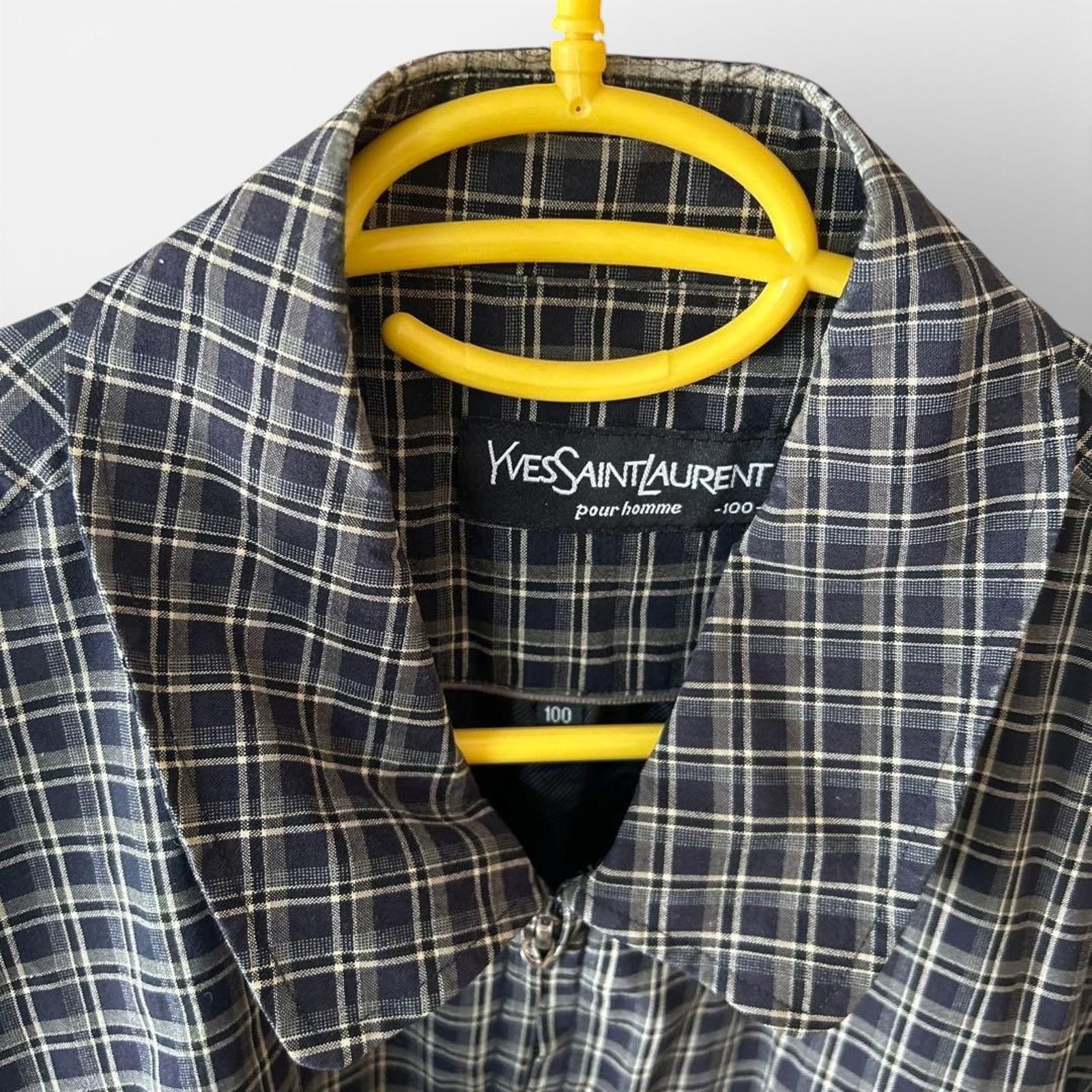 Yves Saint Laurent Yves Saint Laurent - Men's Checked Casual Shirt Jacket Size US M / EU 48-50 / 2 - 4 Thumbnail