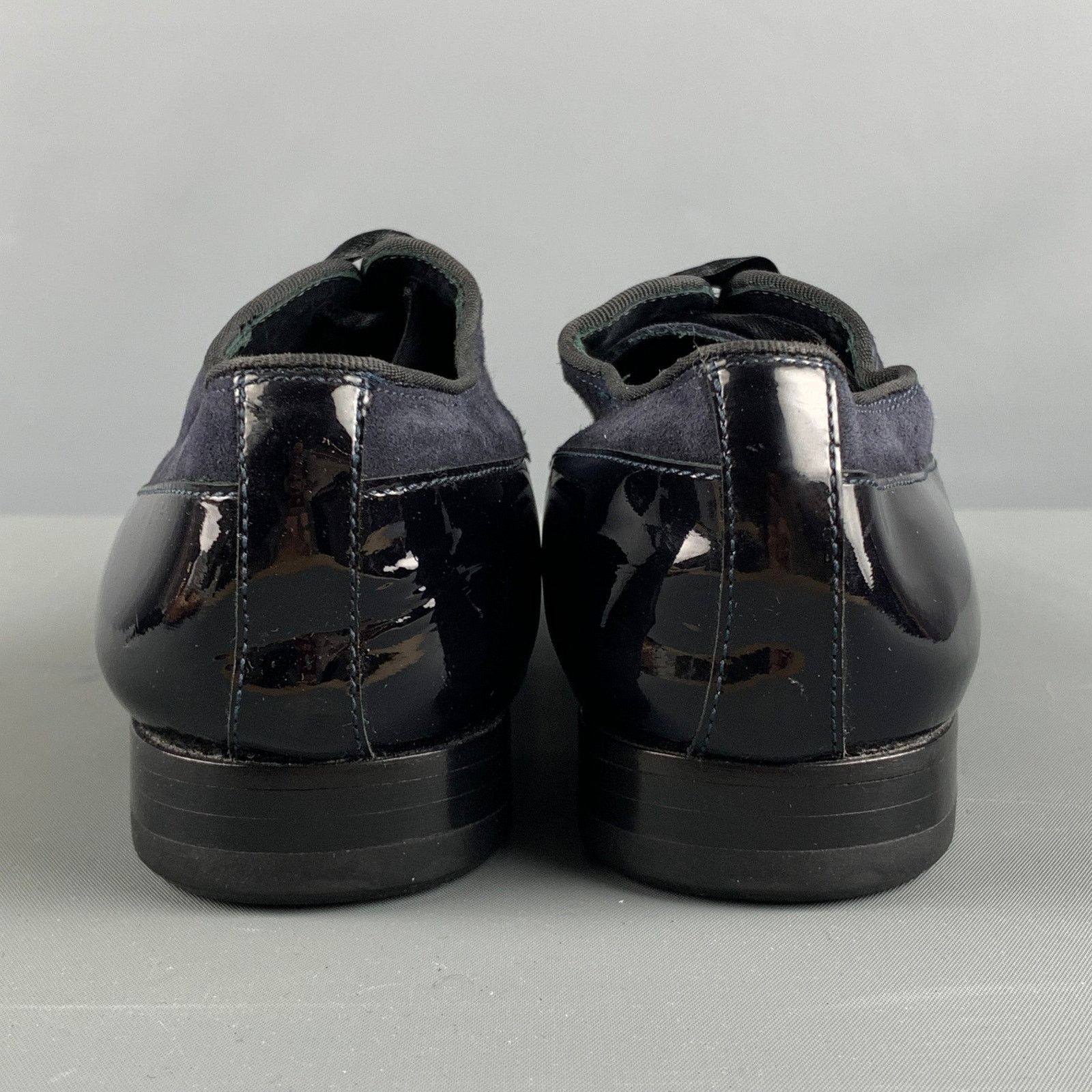 Paul Smith PAUL SMITH Black Mixed Materials Suede Tuxedo Lace Up Shoes Size US 7 / EU 40 - 3 Thumbnail