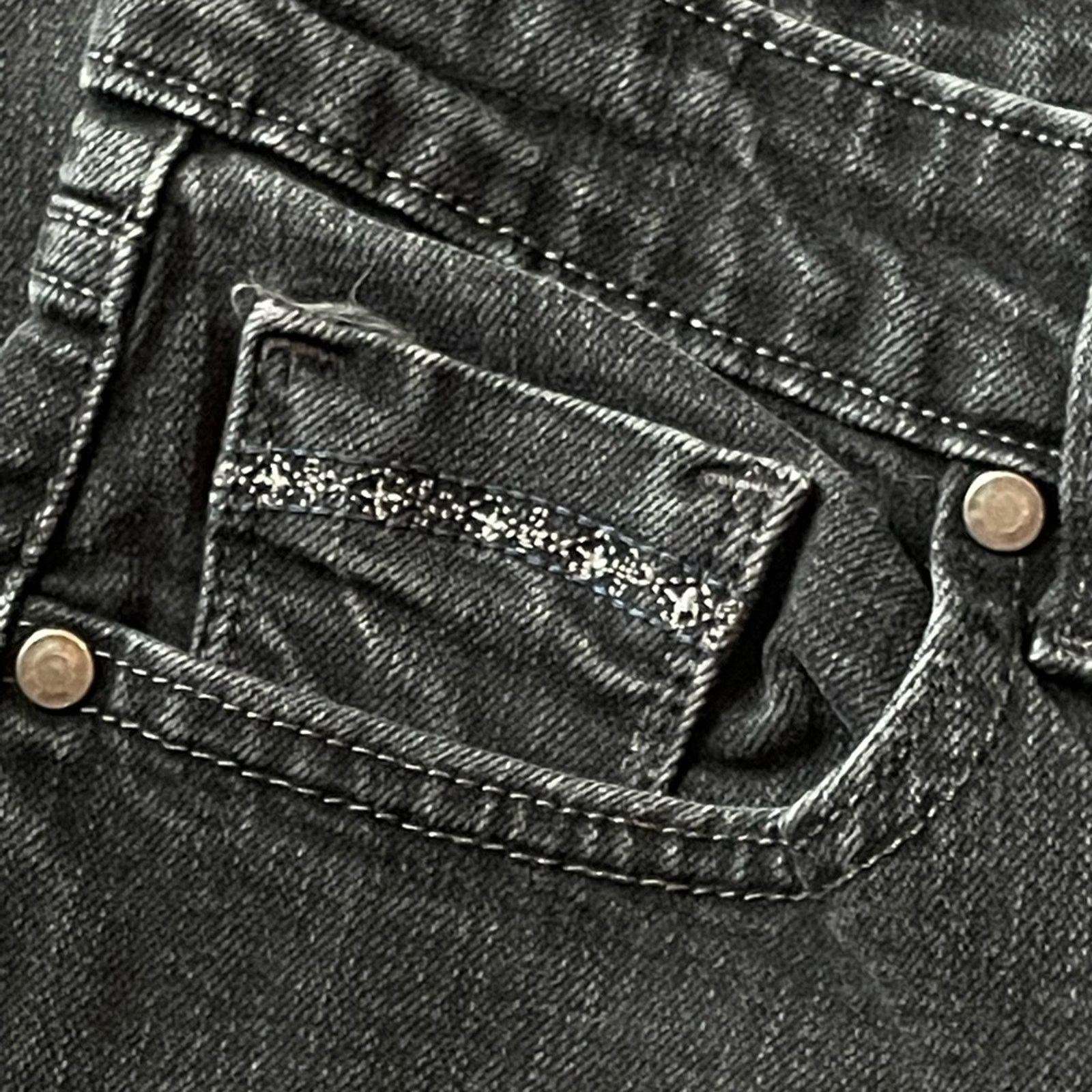 Levi's Levi's Silver Tab Black Mid Rise Skinny Denim Jeans size 6 Size 28" / US 6 / IT 42 - 6 Thumbnail