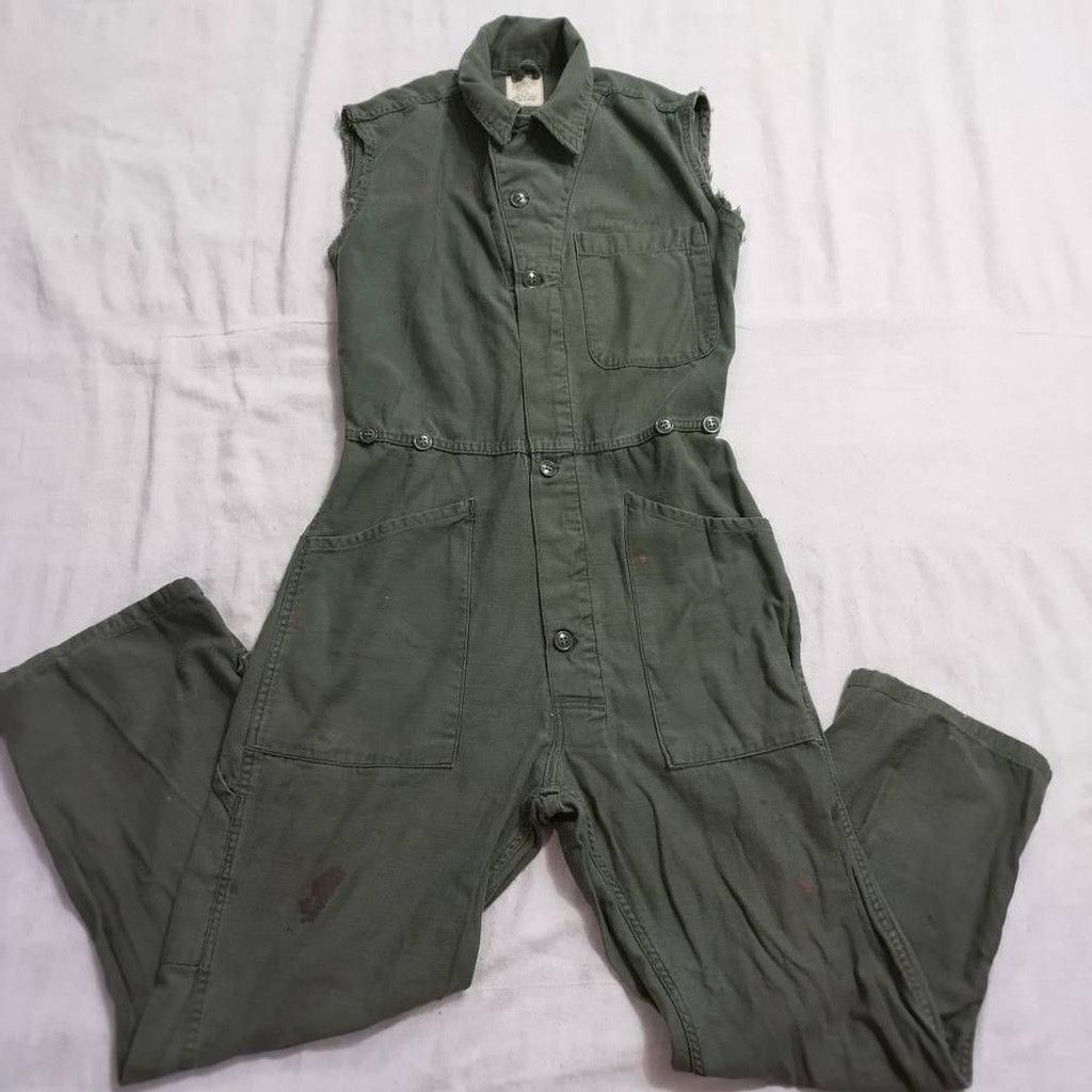 Vintage Vanderbilt Shirt Co. olive green coveralls men's sz S 10224 Size US 30 / EU 46 - 1 Thumbnail