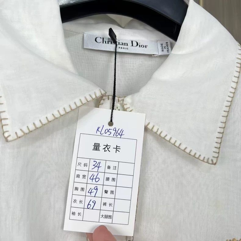 Dior Dior Embroidered Short Sleeve Shirt-2506 Size US S / EU 44-46 / 1 - 7 Thumbnail