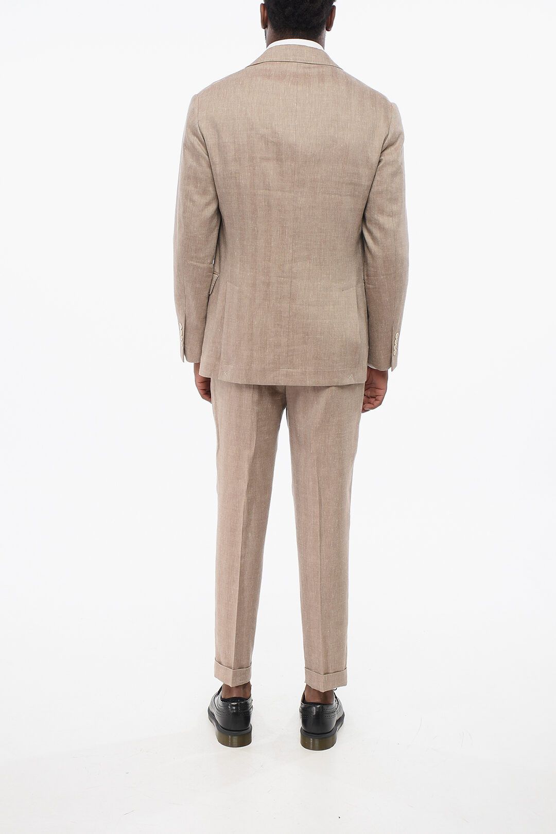 Brunello Cucinelli og1mm0725 Linen Blend Suit in Beige Size US M / EU 48-50 / 2 - 4 Thumbnail