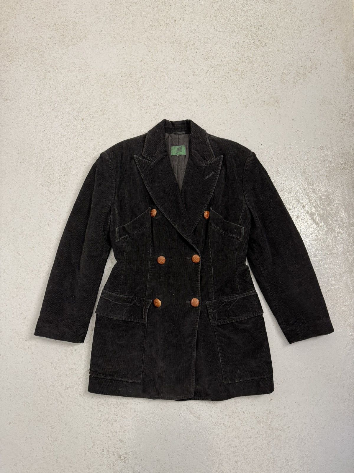 Vintage Jean Paul Gaultier Corduroy Double Breaster Coat