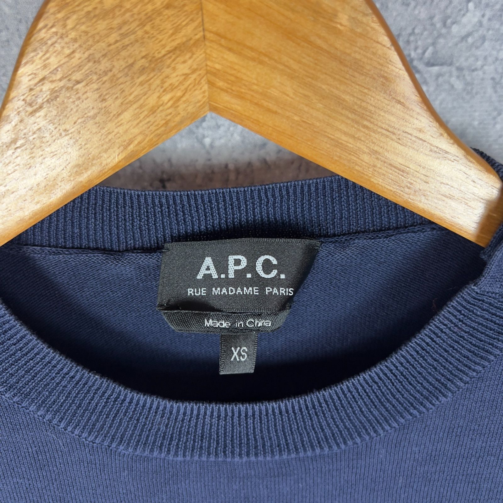 A.P.C. APC Women's Sweater Size XS Cotton Blue Long Sleeve ` Size XS / US 0-2 / IT 36-38 - 4 Thumbnail