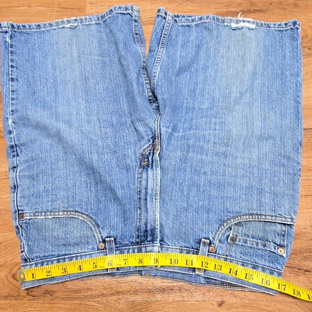 Levi's Vintage Levi's 550 Denim Shorts Blue Distressed 34 Size US 34 / EU 50 - 10 Thumbnail