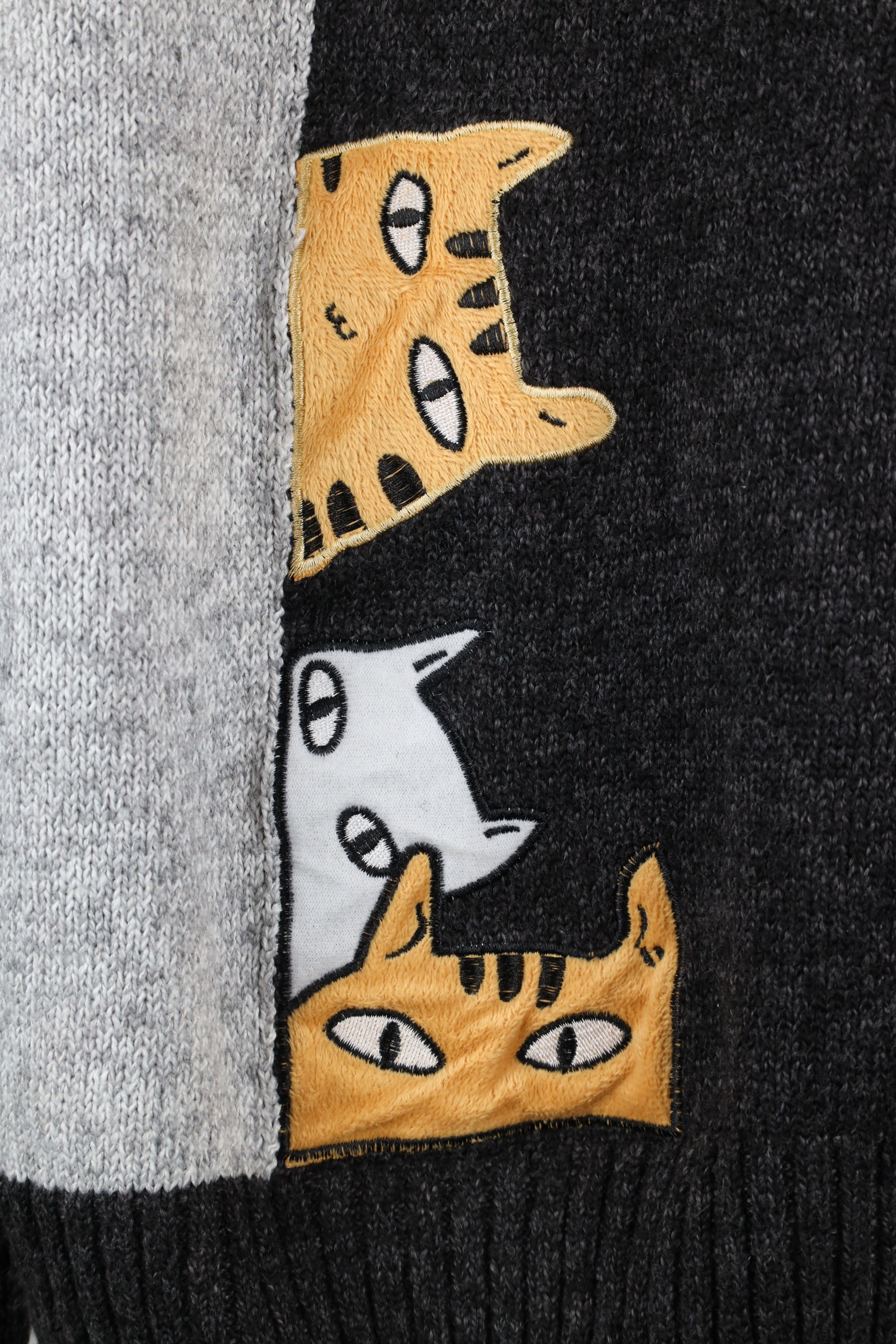 Vintage Vintage 90s Streetwear Cat Kitten Cat Lady Knit Sweater Size M / US 6-8 / IT 42-44 - 4 Thumbnail