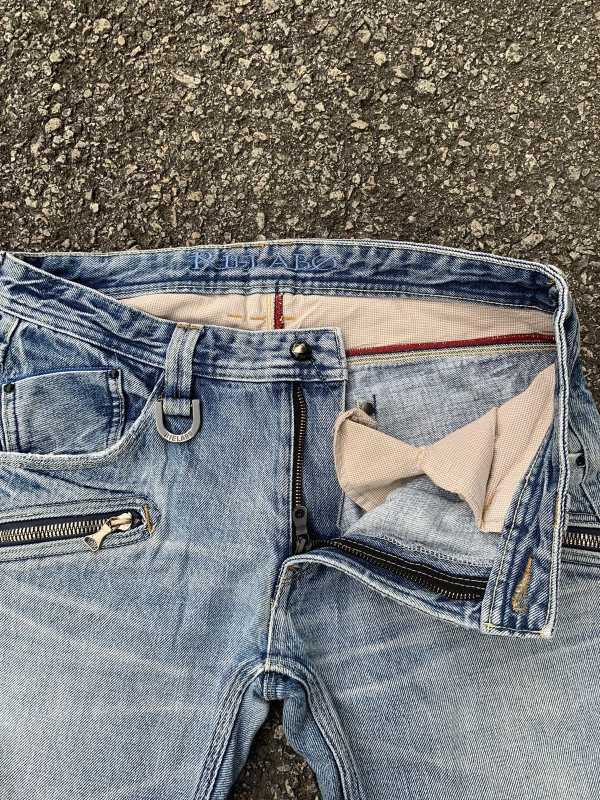 Nicole Club DISTRESSED NCFM NICOLE CLUB RIELABO SELVEDGE DENIM Size US 32 / EU 48 - 17 Thumbnail