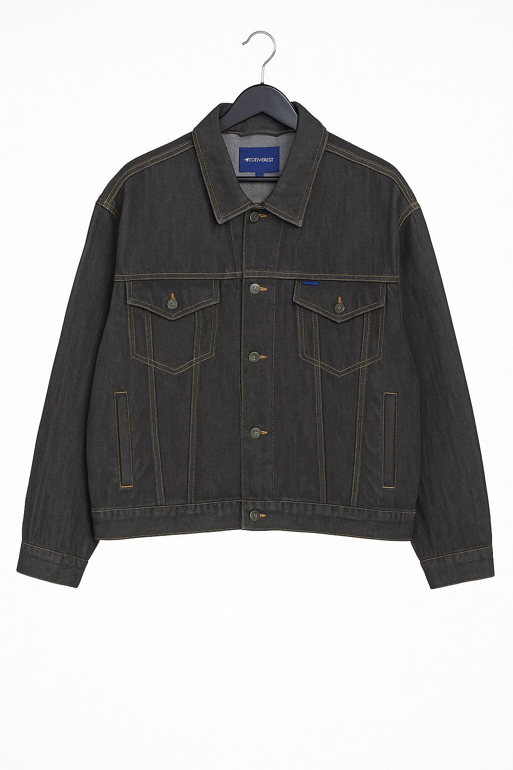 Converse Converse Denim Trucker Jacket | Vintage Indigo Jean Jacket Size US XXL / EU 58 / 5 - 1 Thumbnail