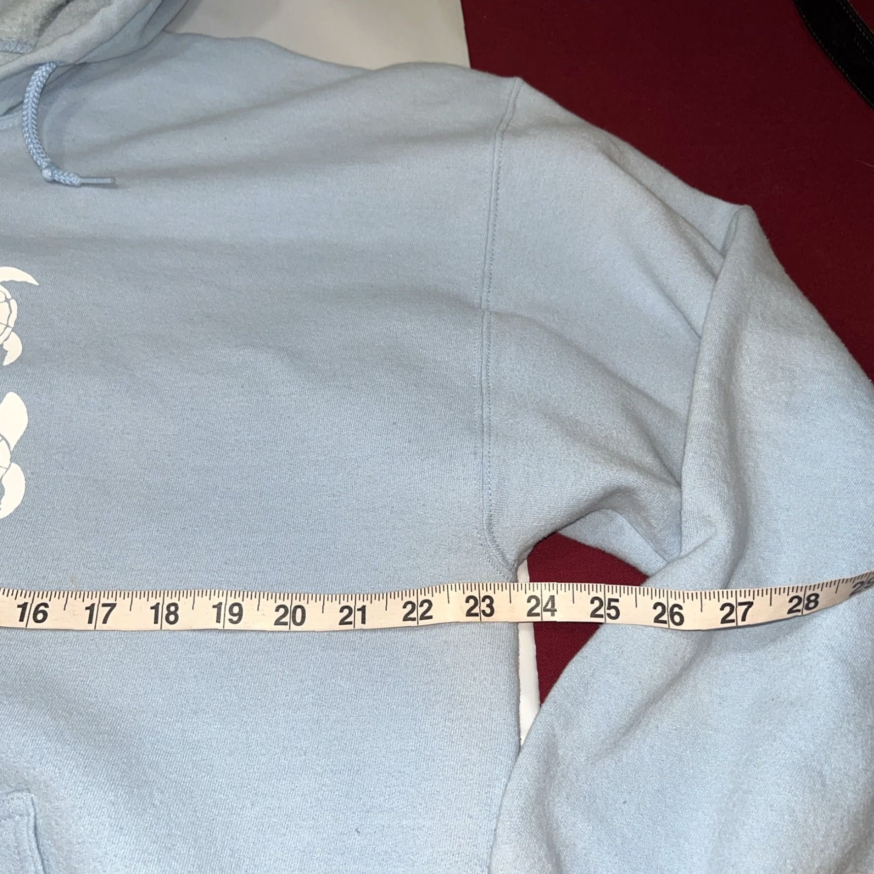 CO VINTAGE Michigan Rag Co TURTLE Full Zip Hoodie Shirt Mens XL Light Blue Knit Cotton Polyester 80s 90s Western Pockets Sea Turtle Print Front Size US XL / EU 56 / 4 - 2 Thumbnail