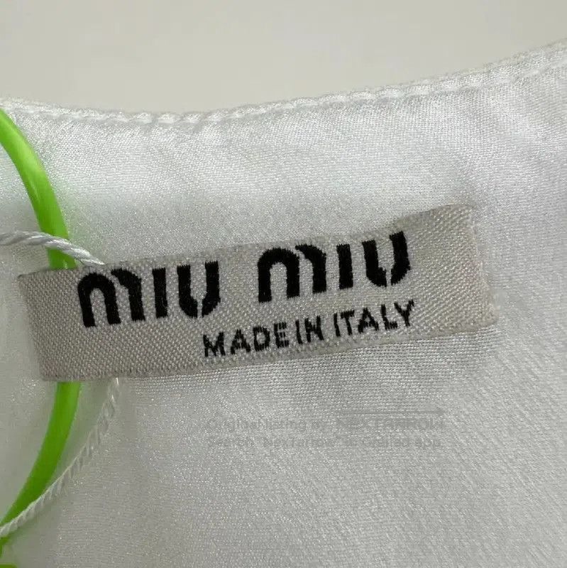 Miu Miu Miu Miu White Cotton Women's Shirt . Size M / US 6-8 / IT 42-44 - 3 Thumbnail