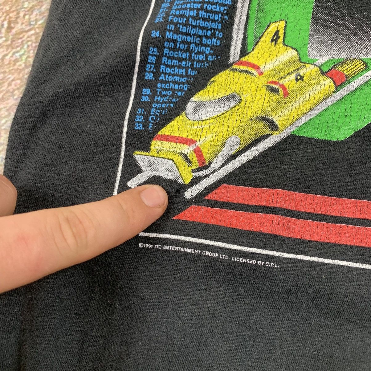 Vintage Vintage 1991 Thunderbirds T shirt Size US S / EU 44-46 / 1 - 4 Thumbnail