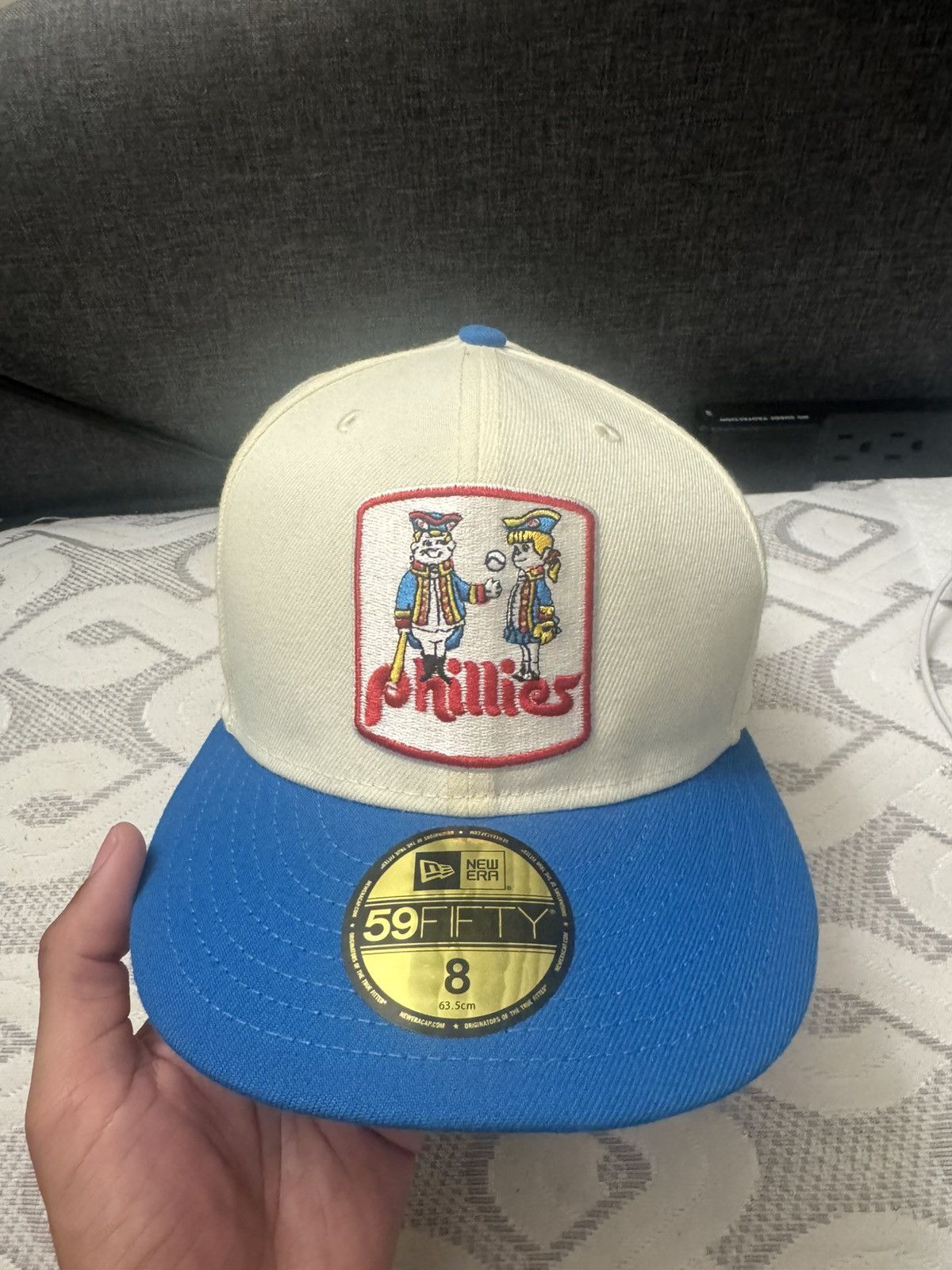 New Era Offwhite Phillies New Era Cap Size ONE SIZE - 1 Thumbnail