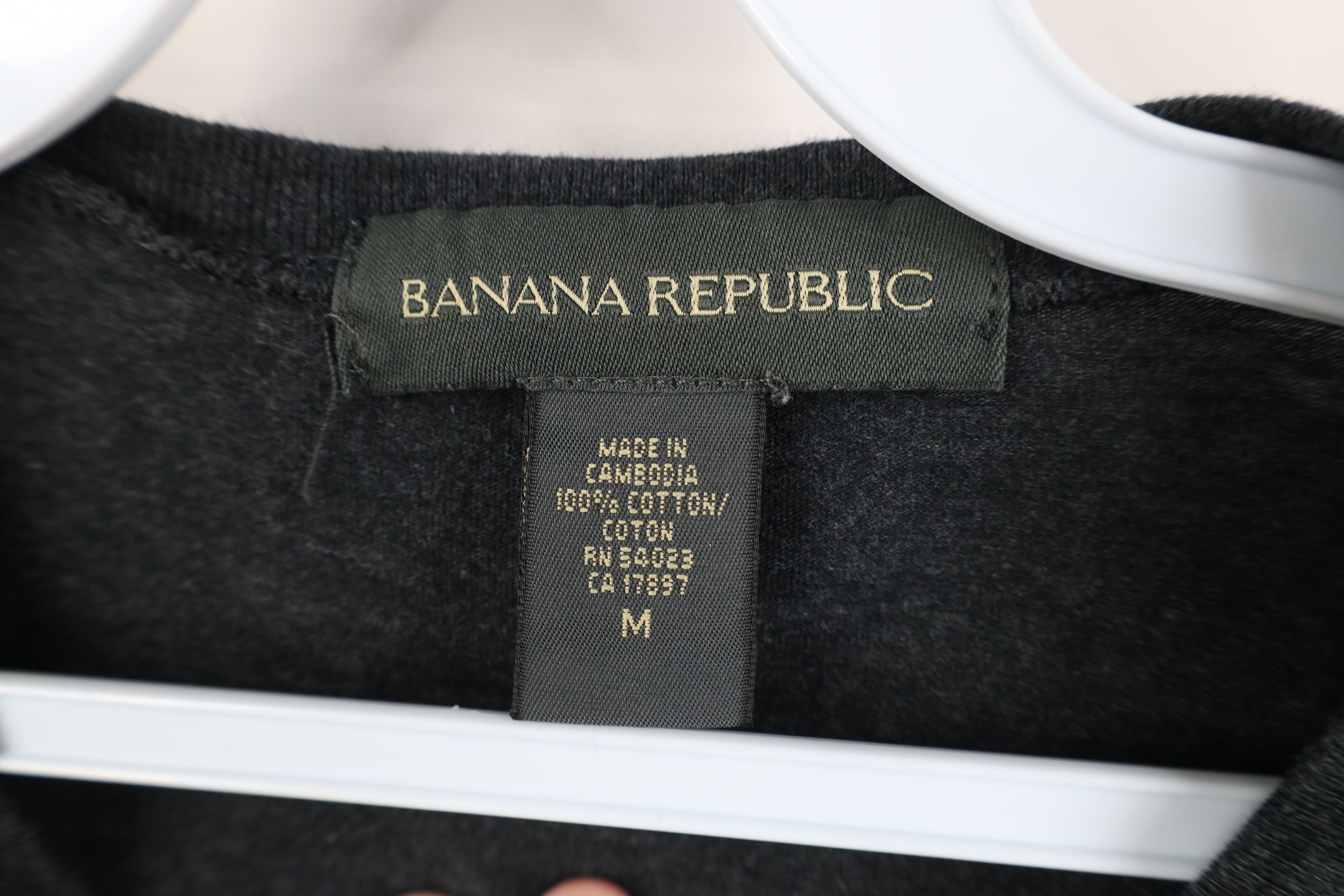 Banana Republic Vintage Y2K Banana Republic Cotton T-Shirt Charcoal Gray Size US M / EU 48-50 / 2 - 4 Thumbnail