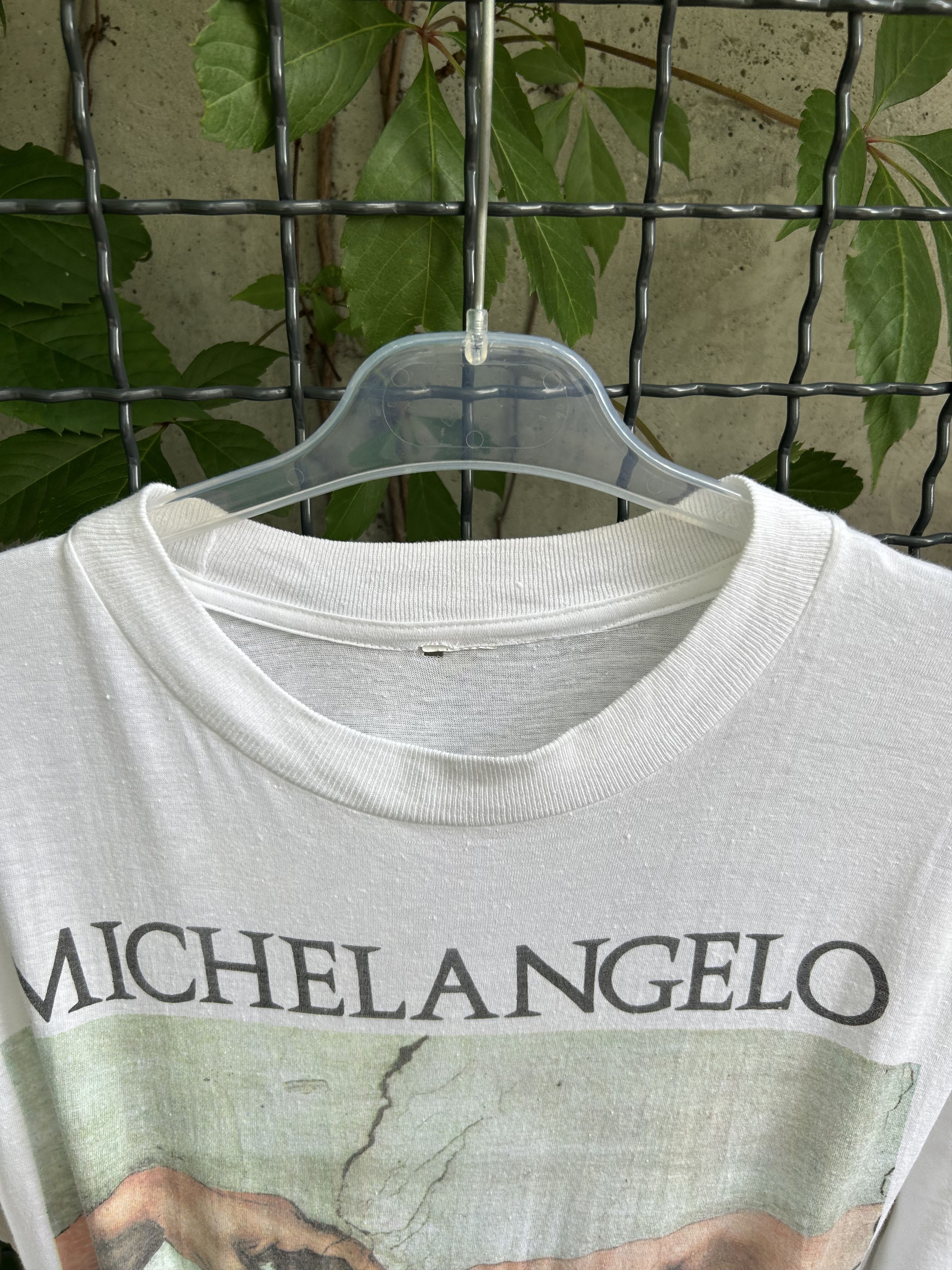Vintage Vintage 90s Michelangelo Chapella Sistina Roma Art T-shirt Size US L / EU 52-54 / 3 - 4 Thumbnail
