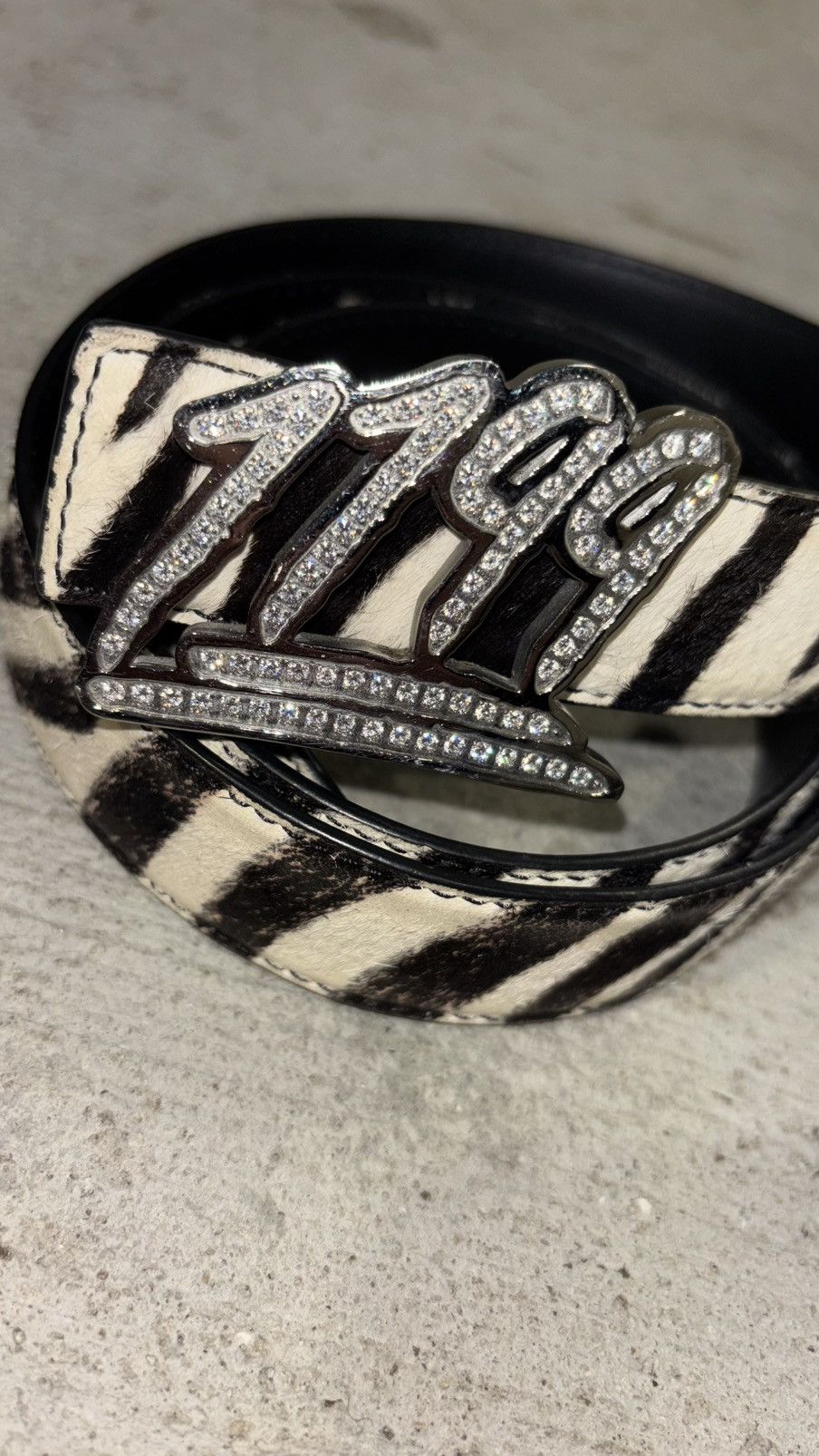 1199 Bazo 1199 Zebra Belt Size 32 - 3 Thumbnail