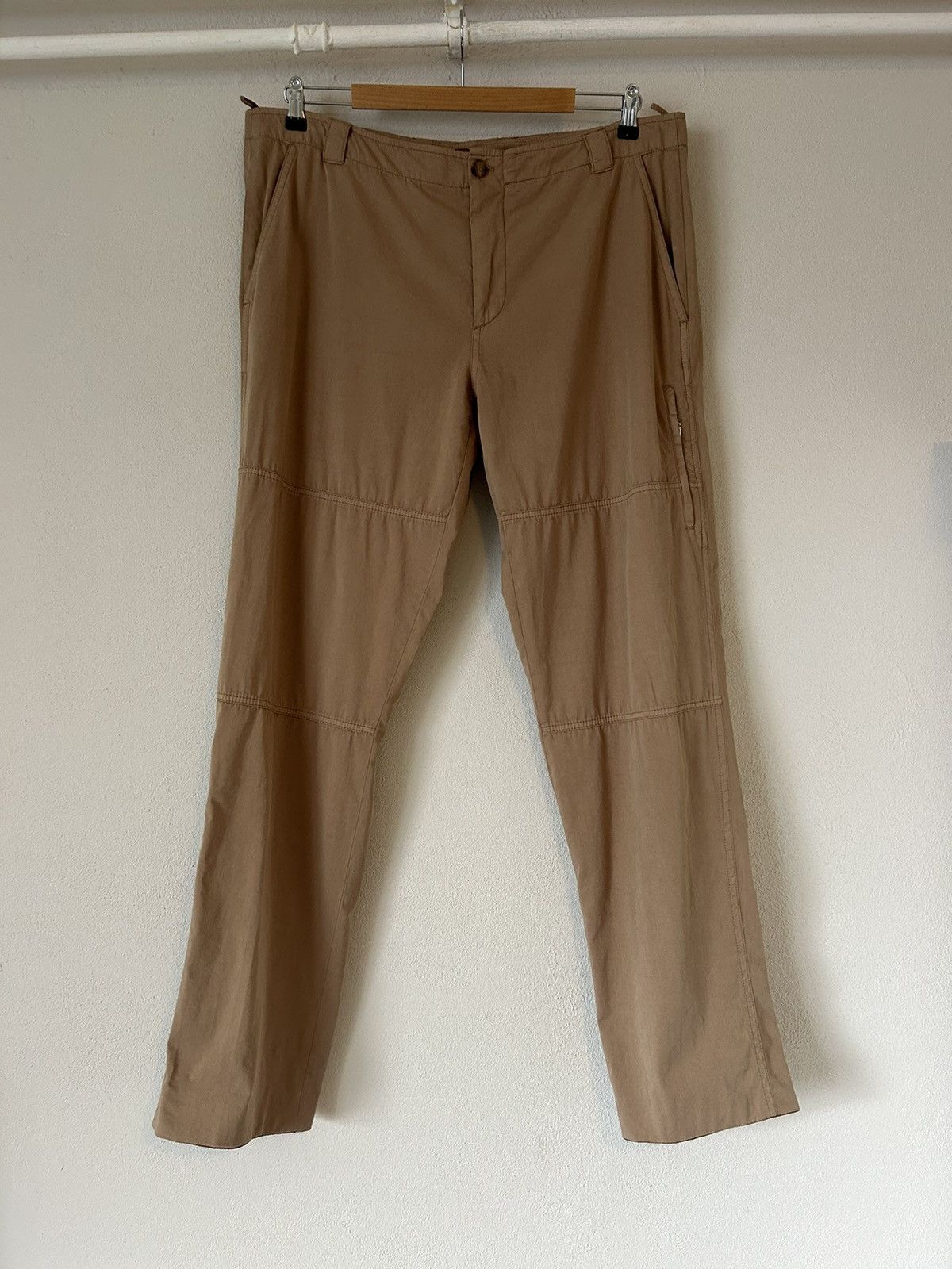 Brunello Cucinelli Brunello Cucinelli Beige Cotton Pants - Size 56 Size US 40 / EU 56 - 1 Thumbnail