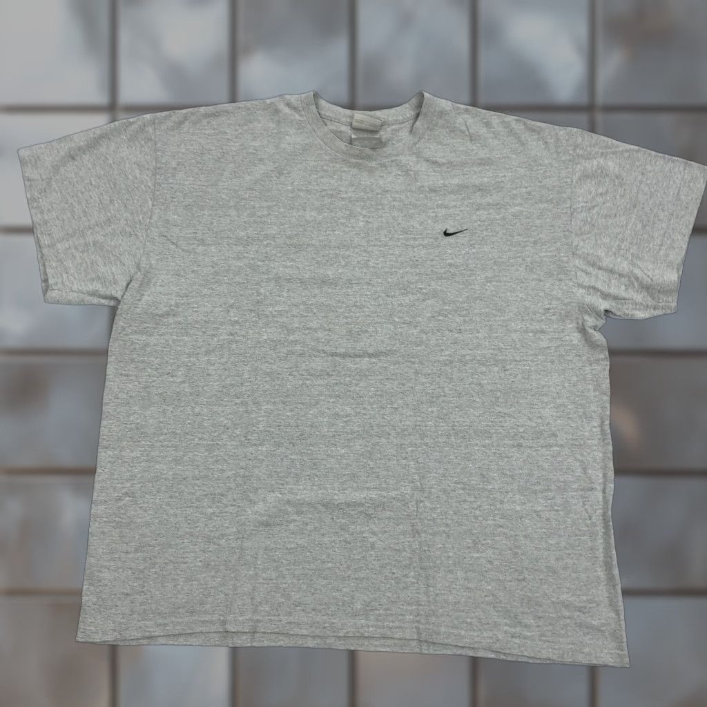 Nike Nike Men's XXL Heather Grey Basic Embroidered Swoosh Logo Short Sleeve T-Shirt Size US XXL / EU 58 / 5 - 1 Thumbnail