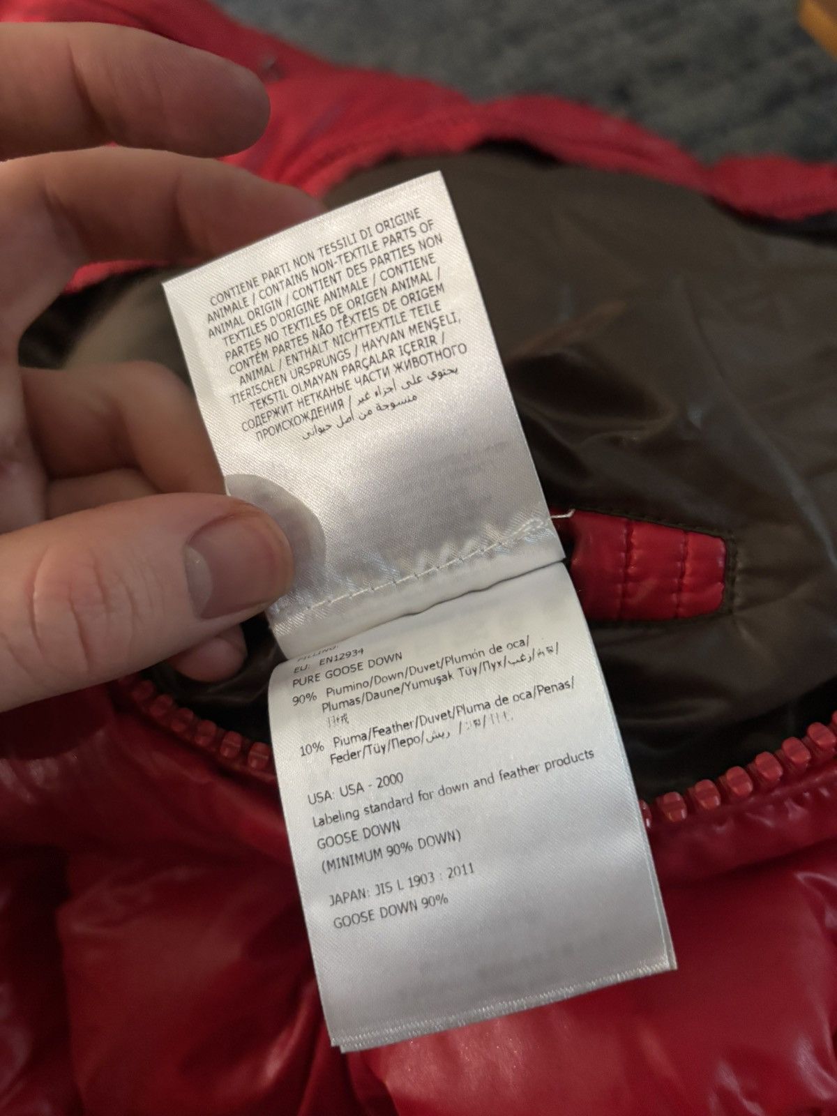 Moncler Red Maya Giubbotto Puffer Jacket Size US XL / EU 56 / 4 - 7 Thumbnail