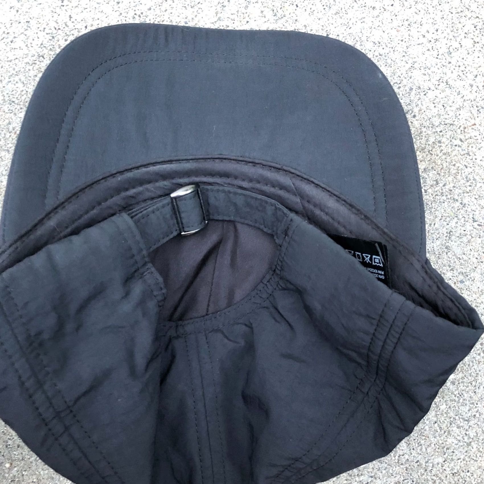 H&M H&M Nylon Strapback Hat Unisex Adult Black M/L Baseball Cap Size ONE SIZE - 3 Thumbnail