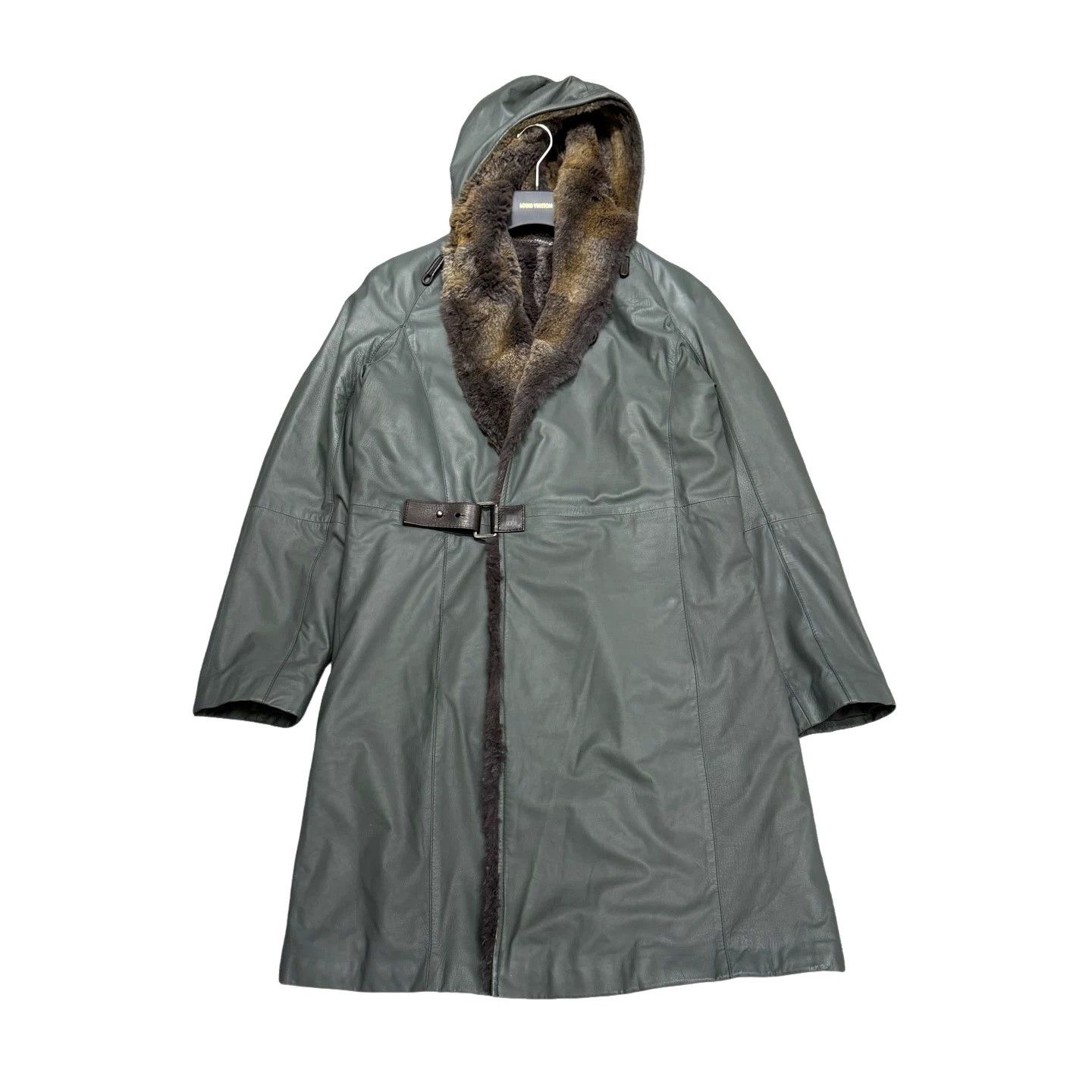 Giorgio Armani Giorgio Armani Rabbit Fur Lined Leather Coat Size M Size US M / EU 48-50 / 2 - 1 Thumbnail