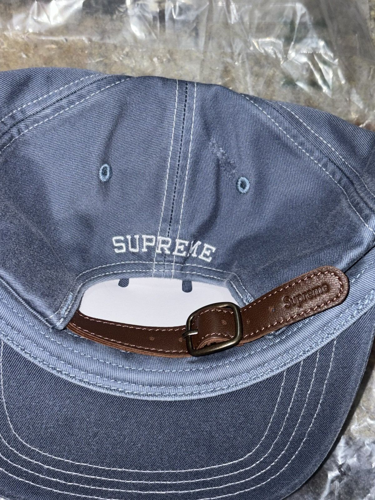 Supreme Supreme Distressed Script 6-Panel Hat Size ONE SIZE - 4 Thumbnail