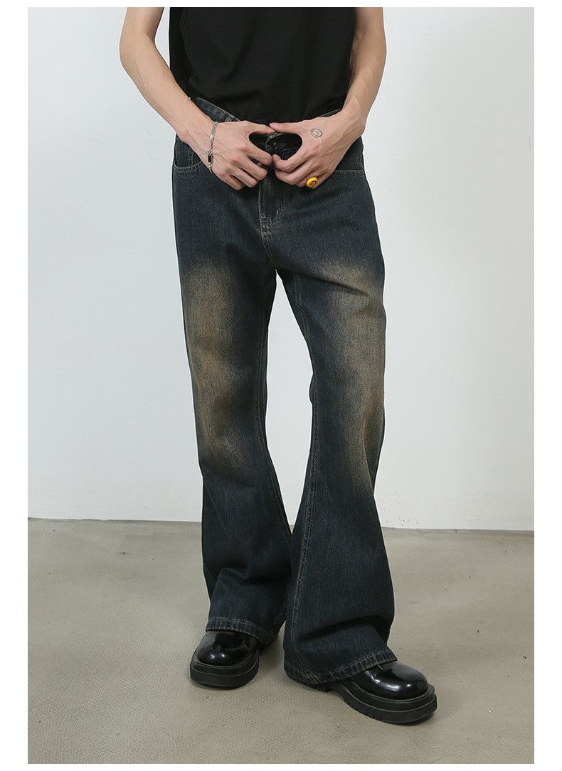 Japanese Brand × Jean Retro washed all-match casual loose bootcut jeans Size US 32 / EU 48 - 2 Thumbnail