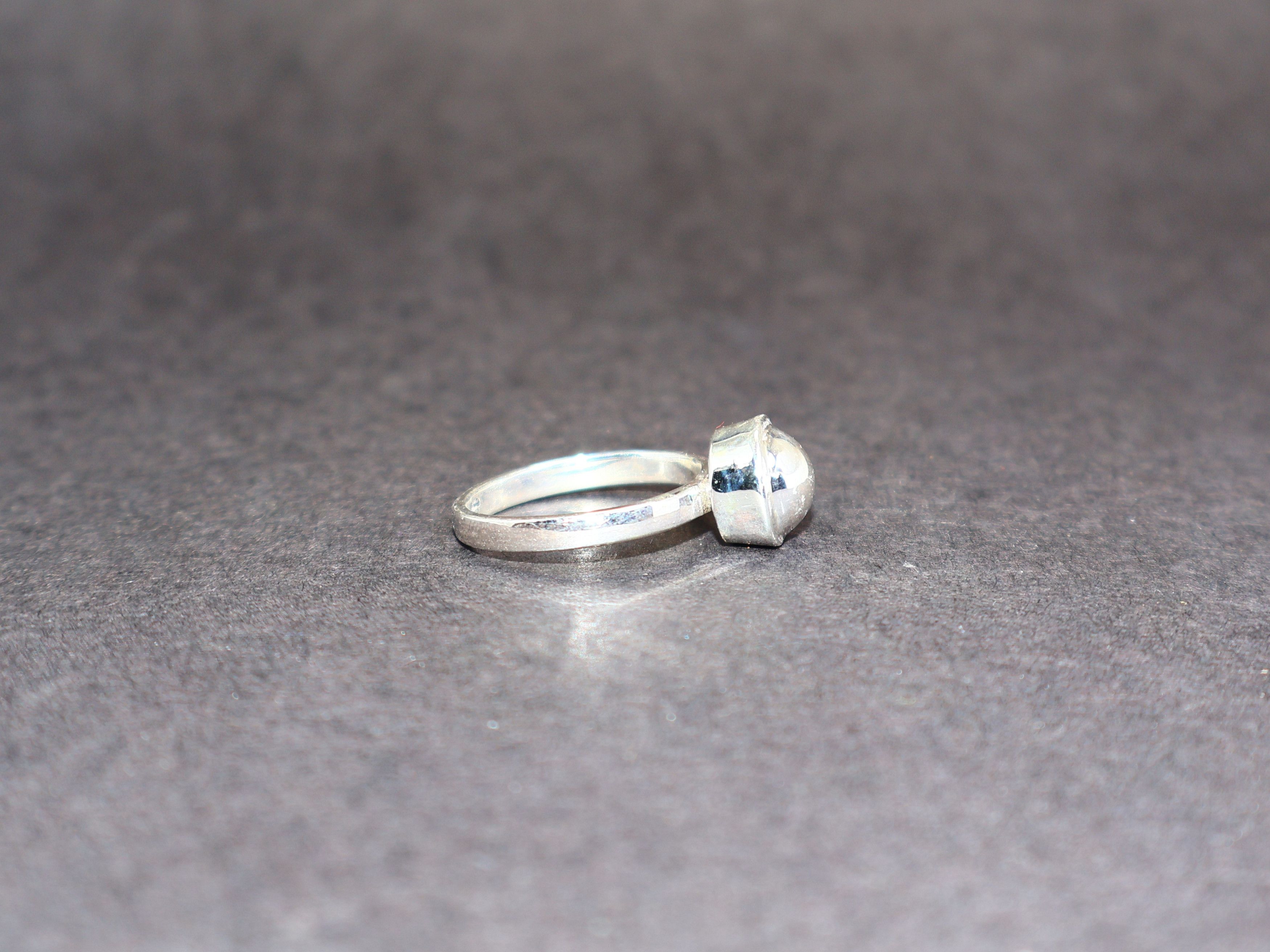 Handmade Ball Ring, Sterling Silver Ring, Handmade Ring, silver ring, Size ONE SIZE - 3 Thumbnail